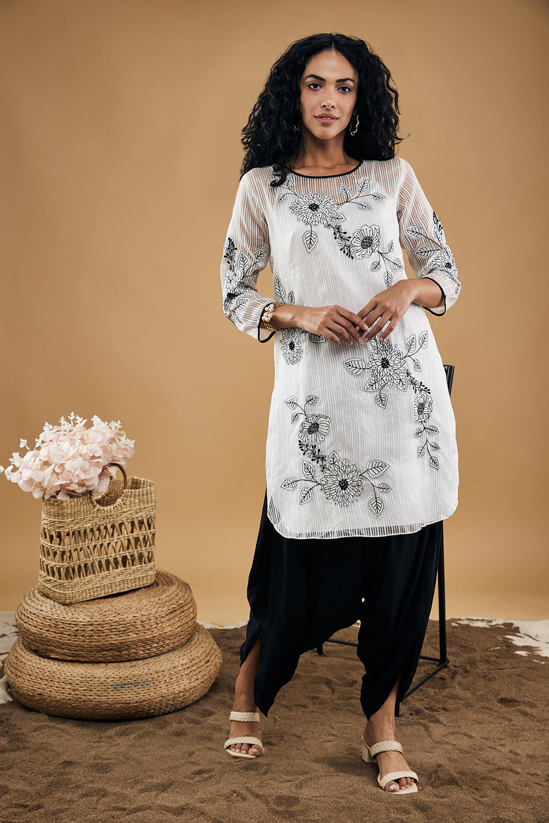 Nazli Patch-worked Kurta Set