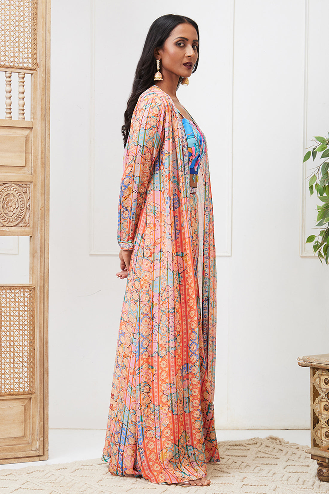 Benazir Embroidered Co-Ord Set With Jacket