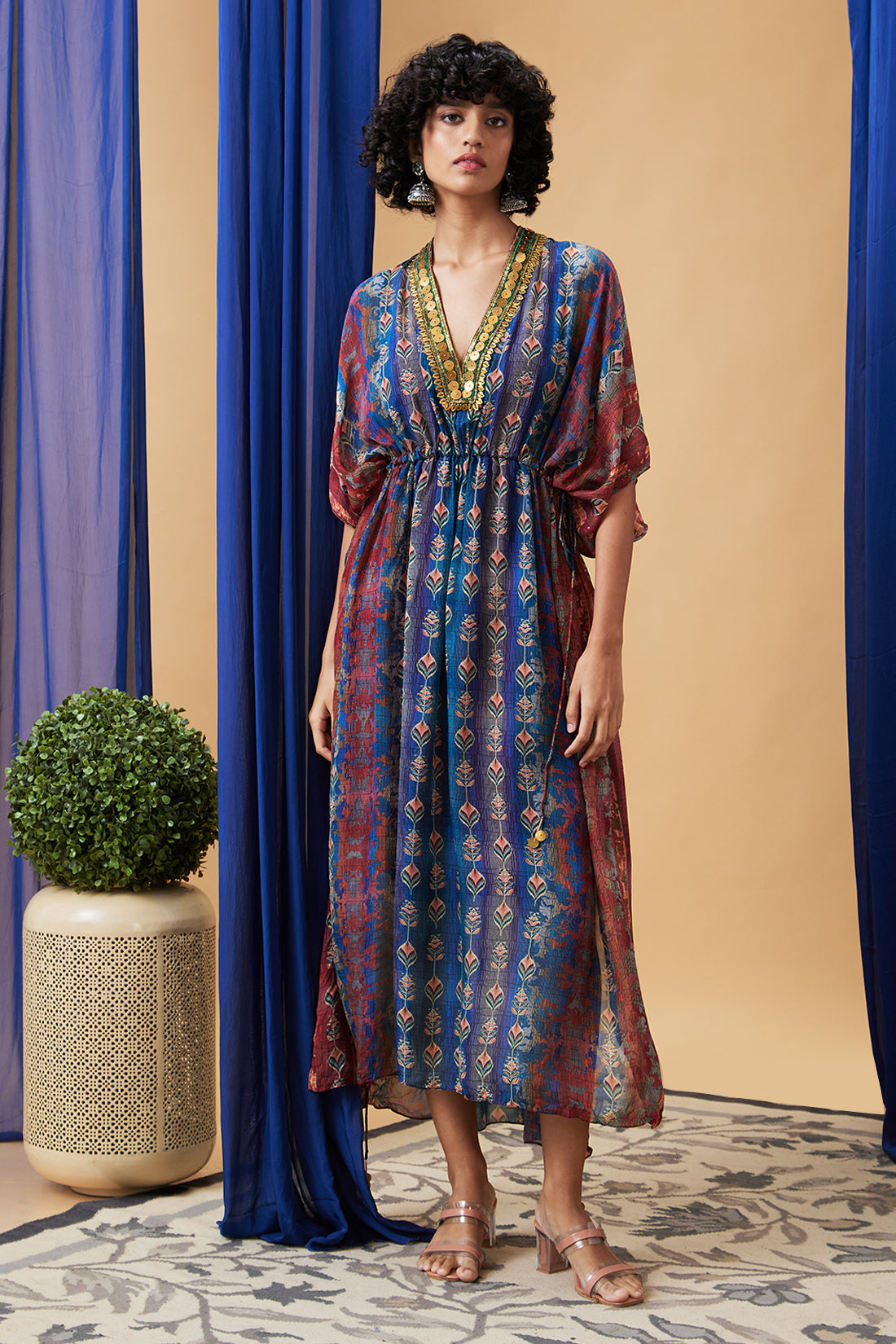 Adah Embroidered Maxi dress