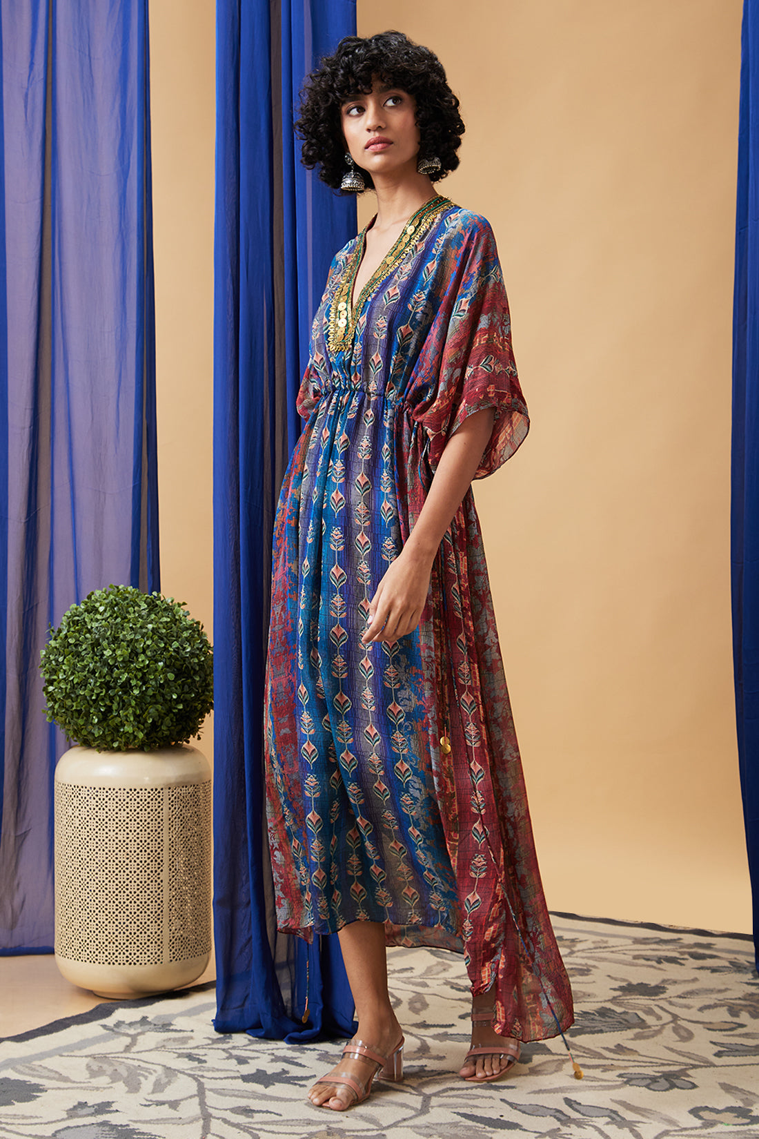 Adah Embroidered Maxi dress