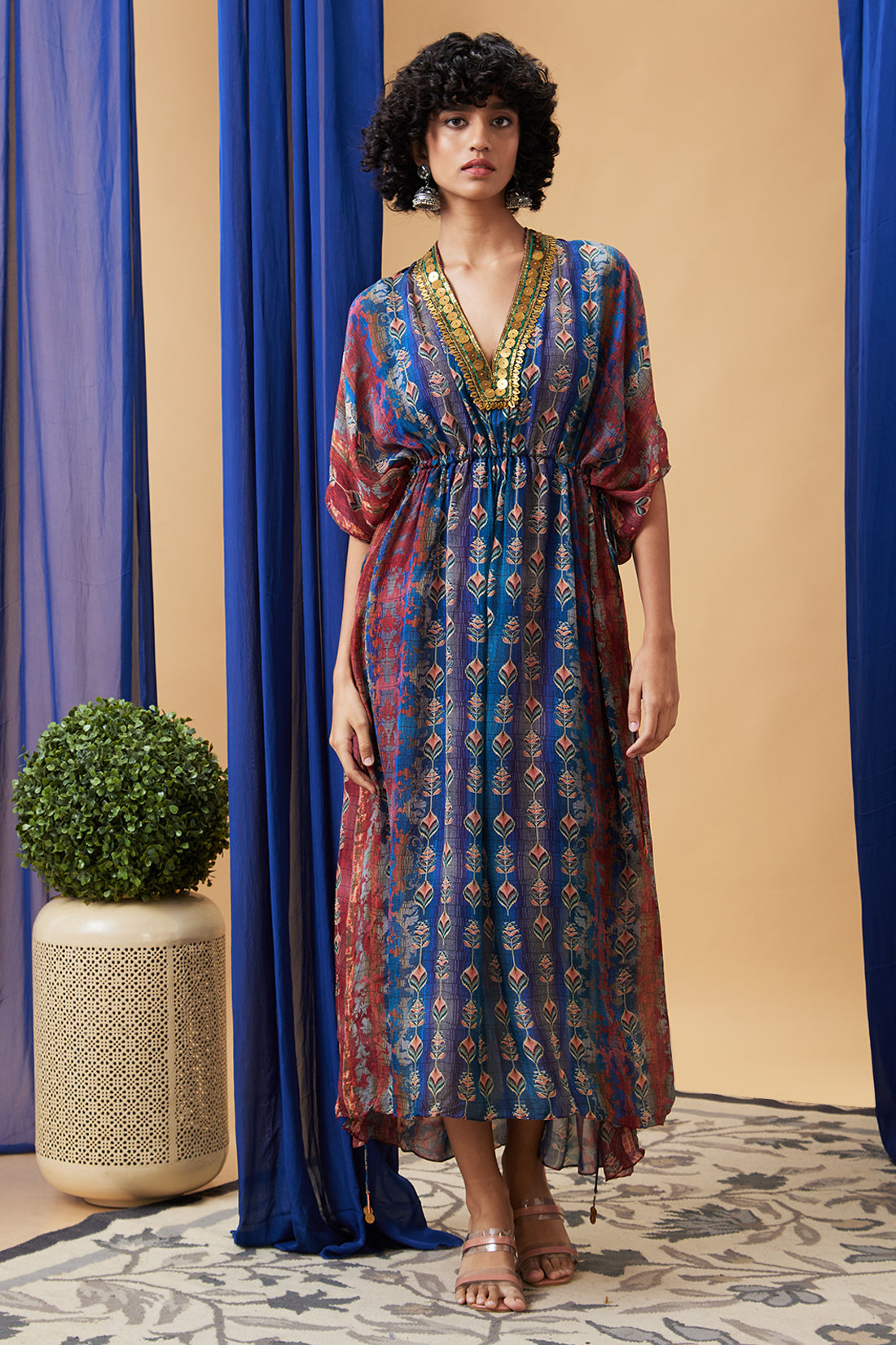 Adah Embroidered Maxi dress