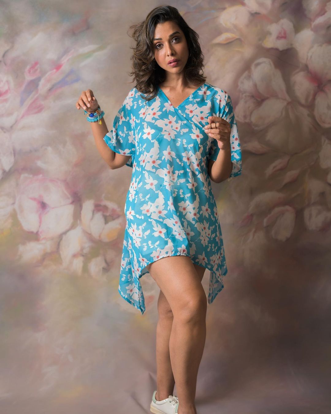 Blue Floral Multiway Vacation Dress