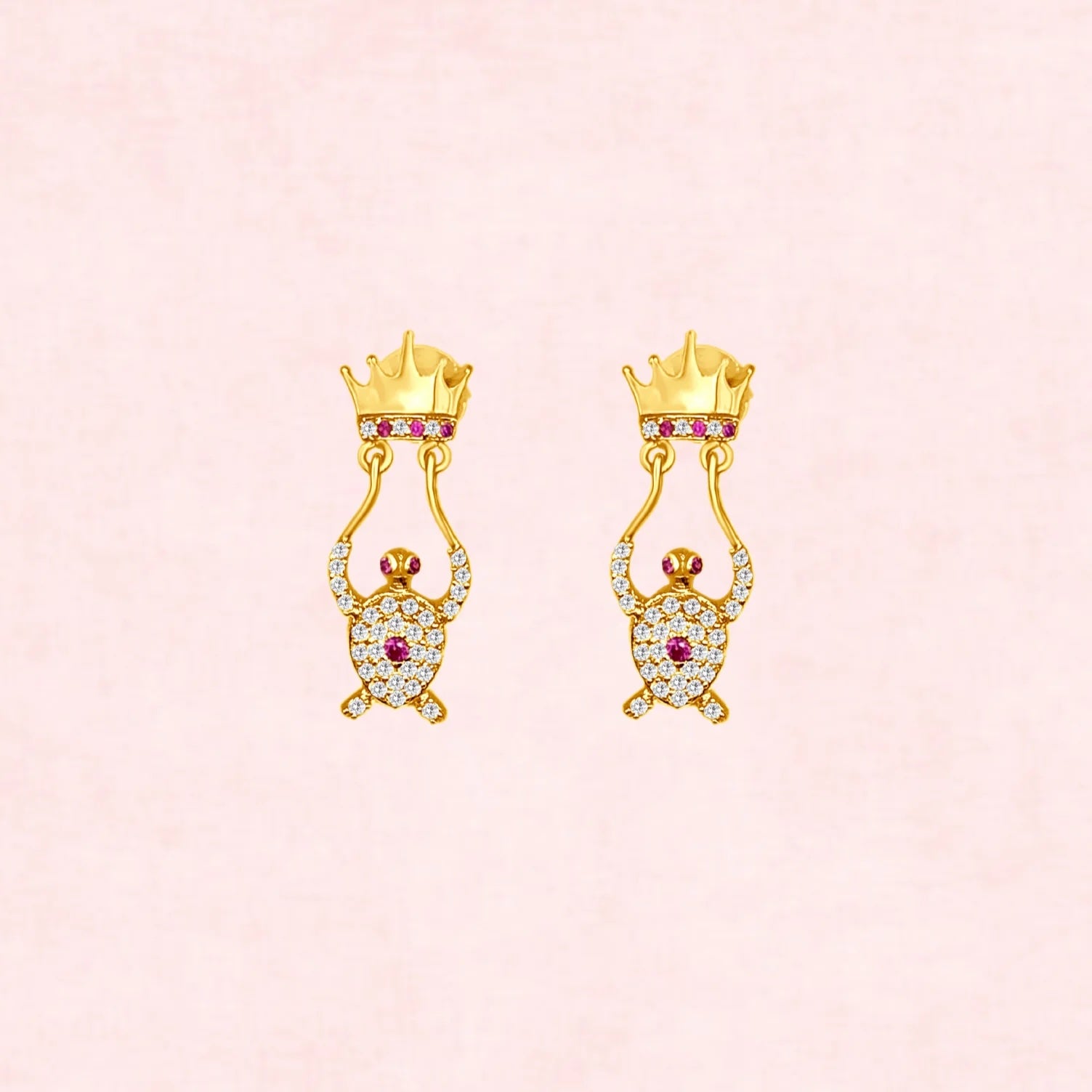 Turtle Crown Earrings