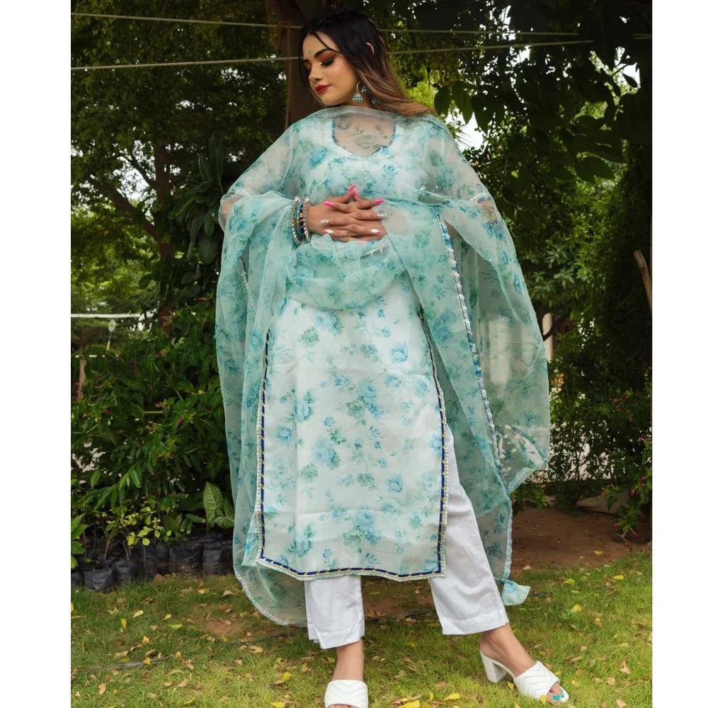 FALAK CHANDERI SUIT SET