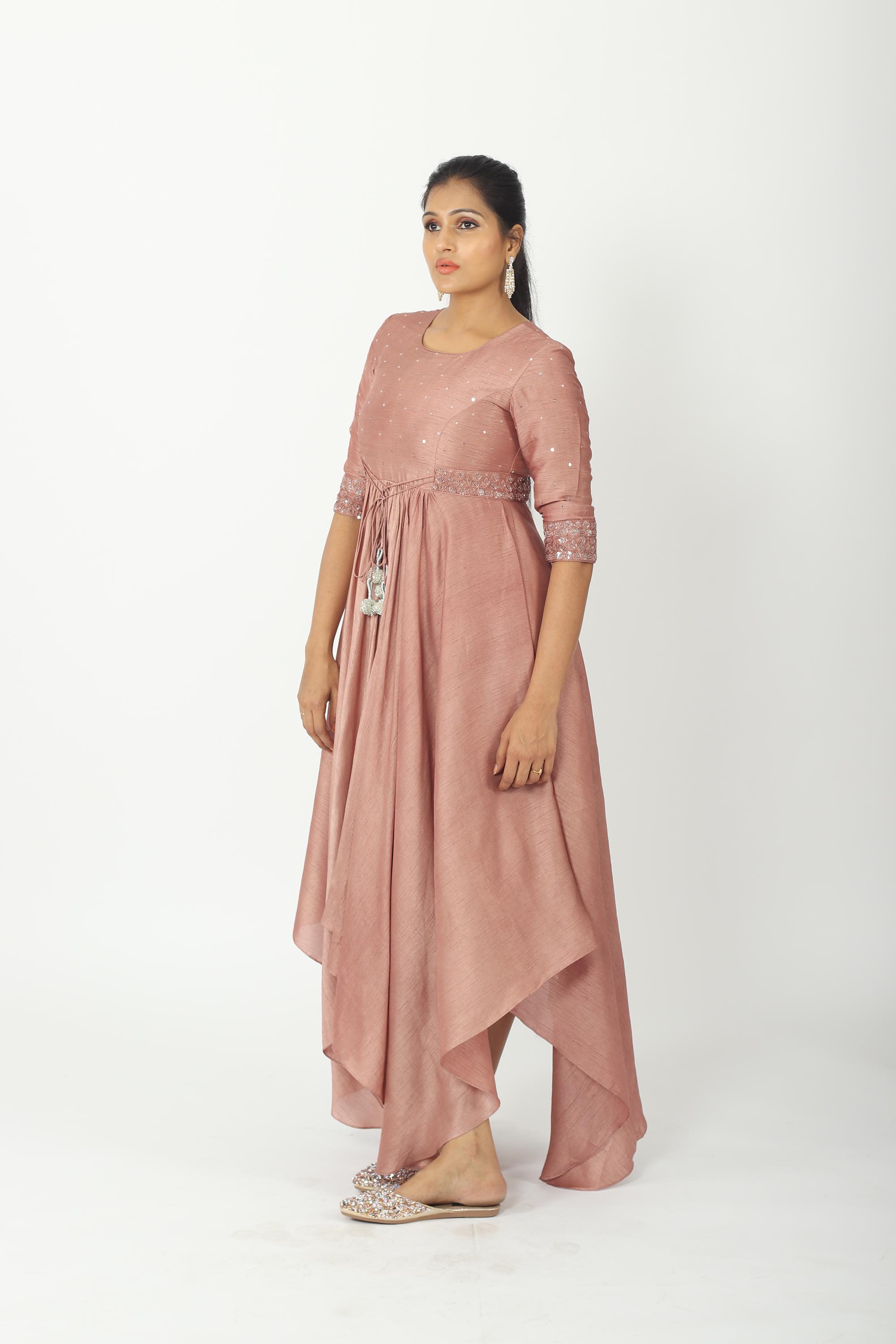 Silk Asymmetrical Dress