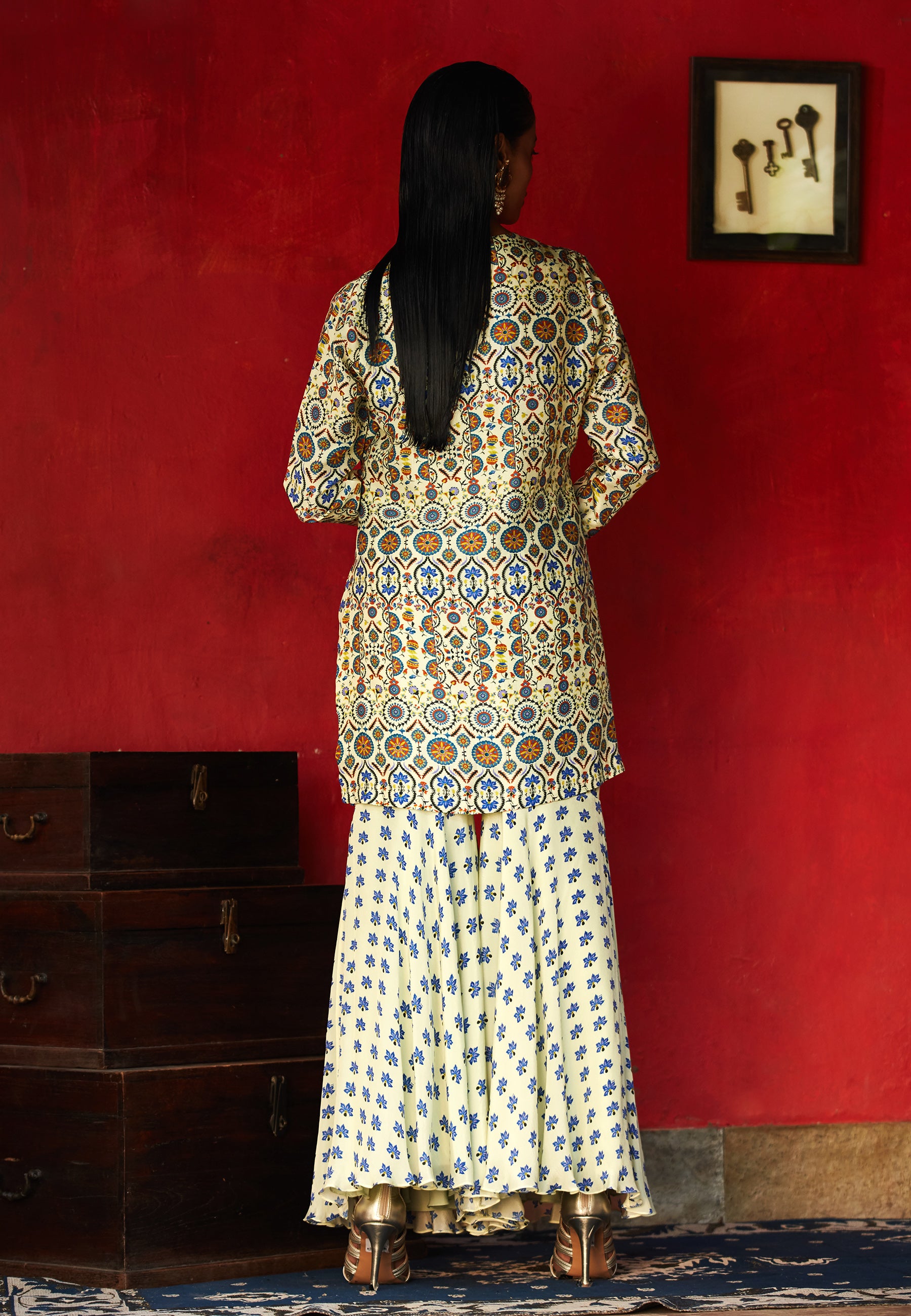 sharara pants with kurta