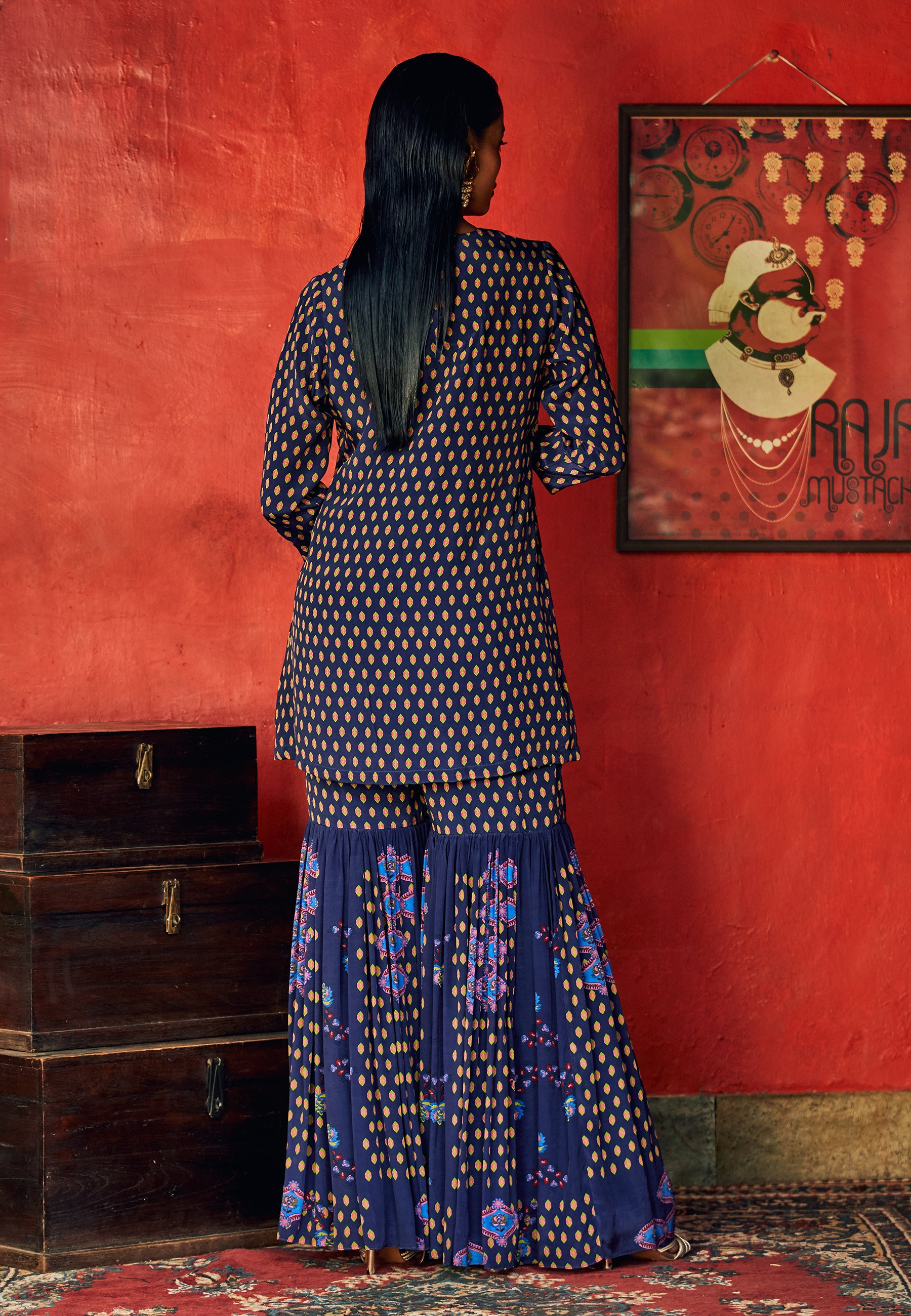 sharara pants with kurta