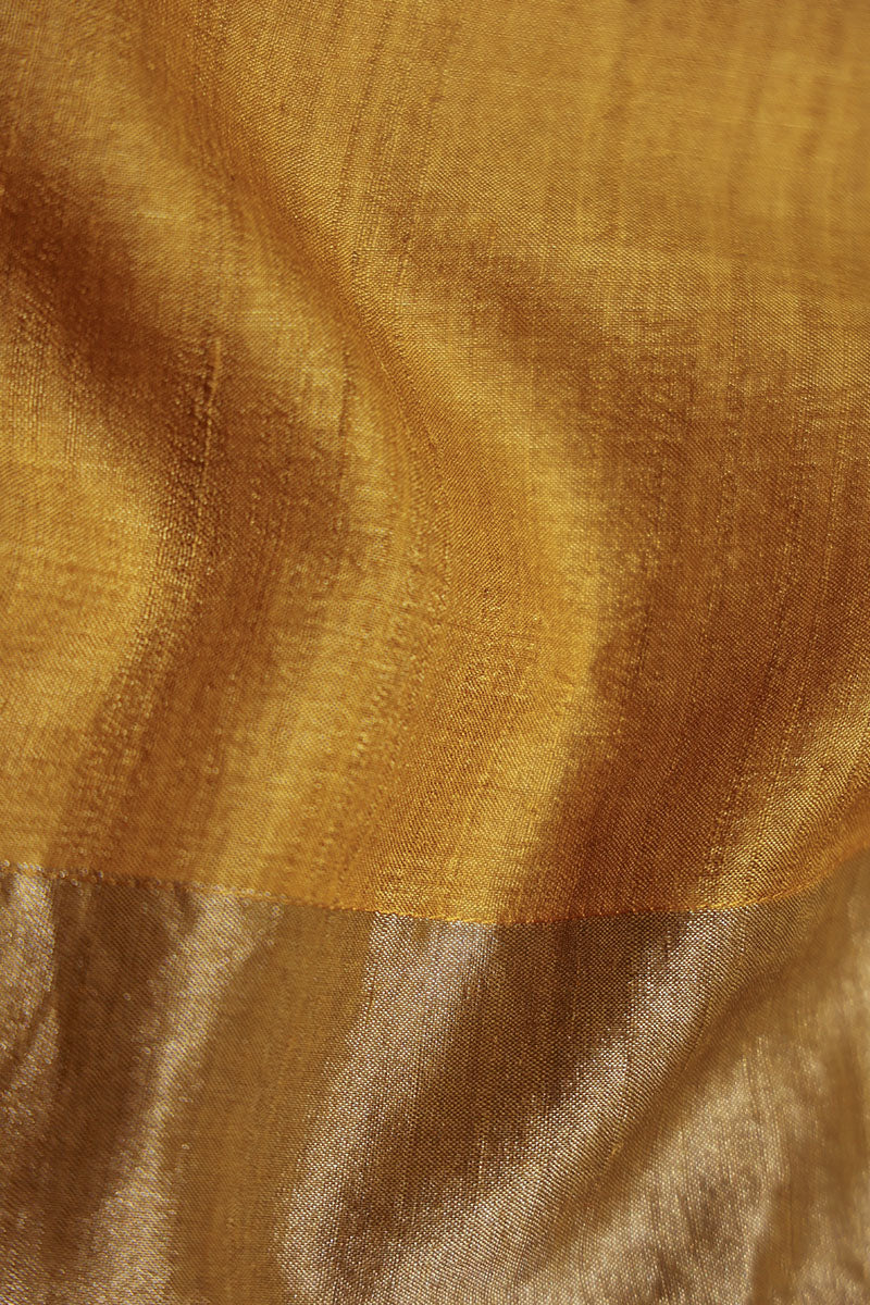 Turmeric Jamdani Handloom Saree