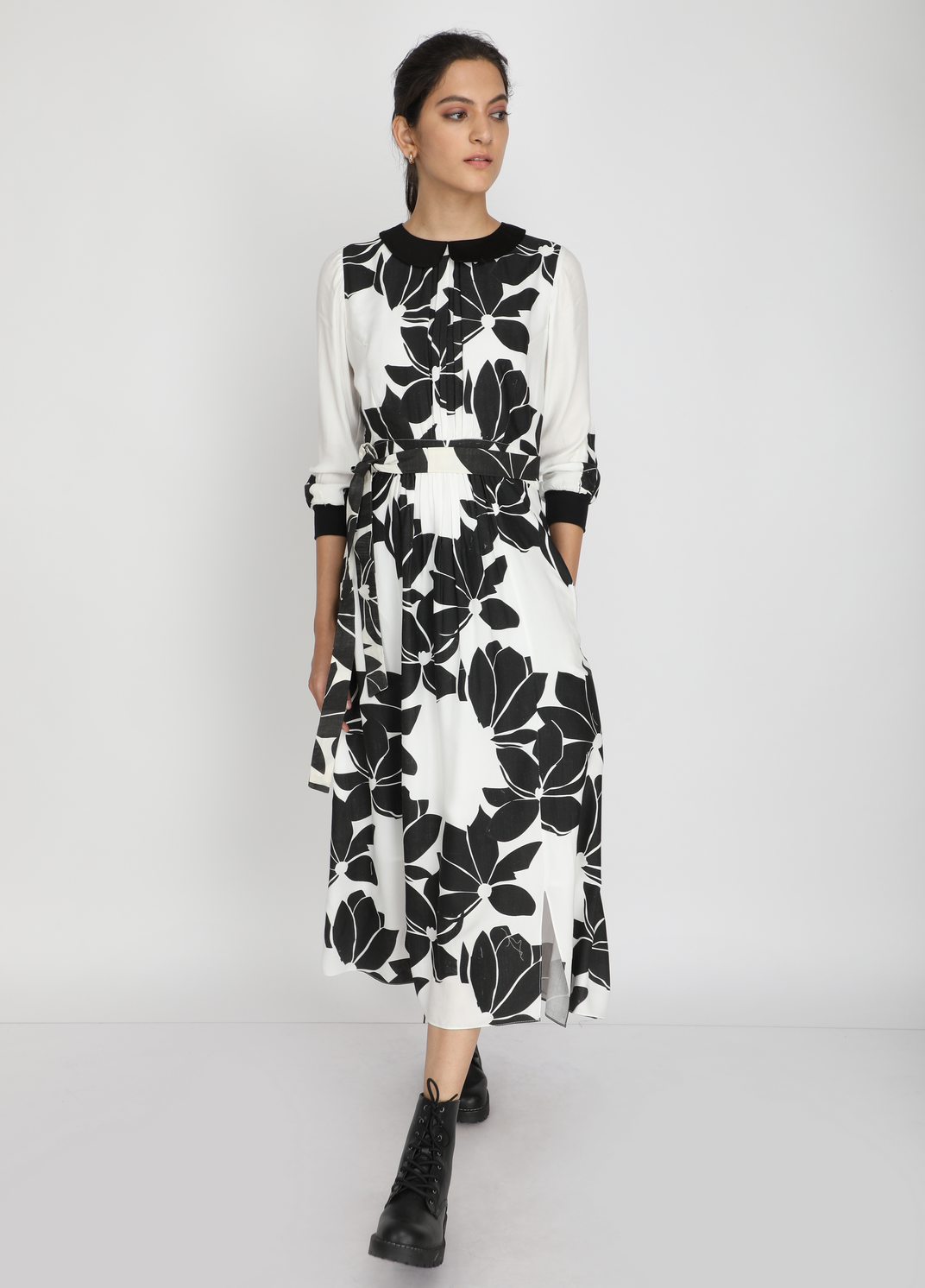 LOTUS PRINT DRESS