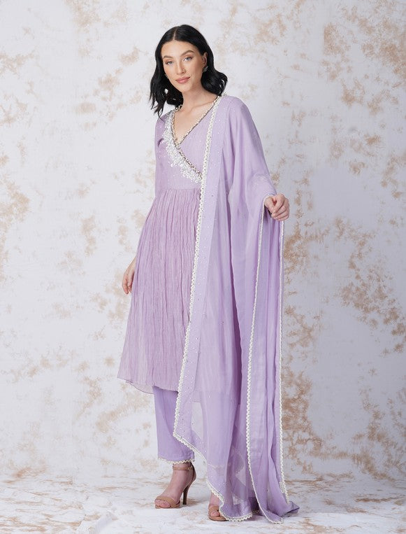 BAROQUE WORK LAVENDER ANGRAKHA SET