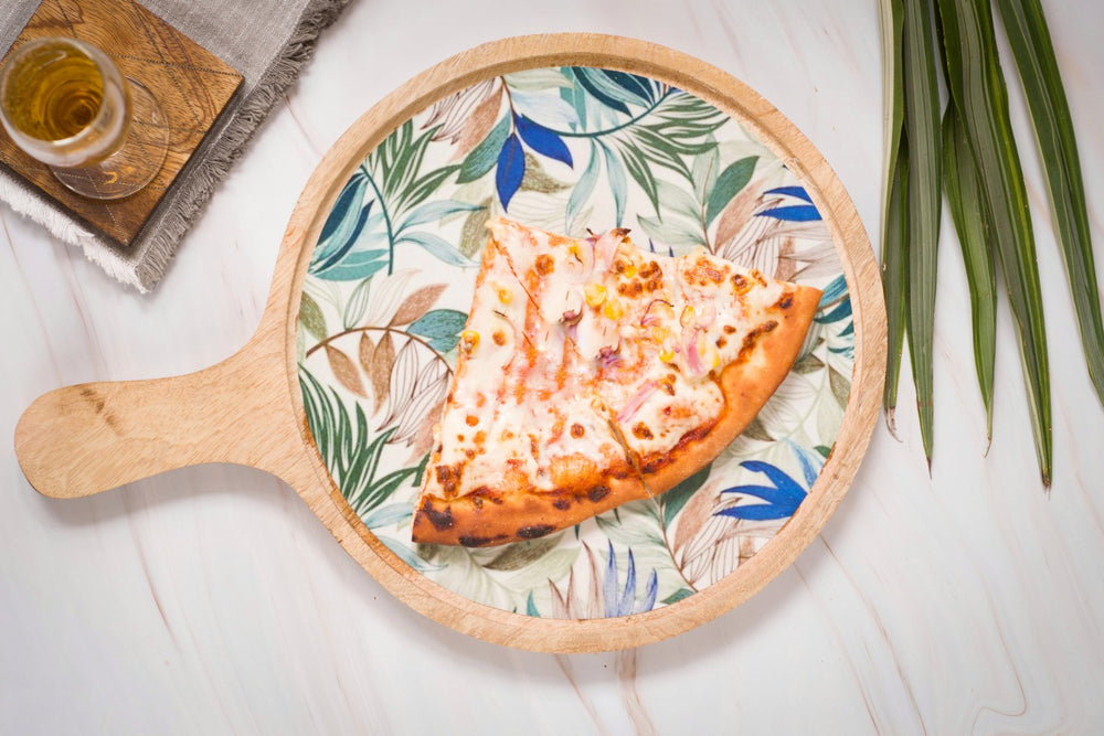 Mango wood snack platter