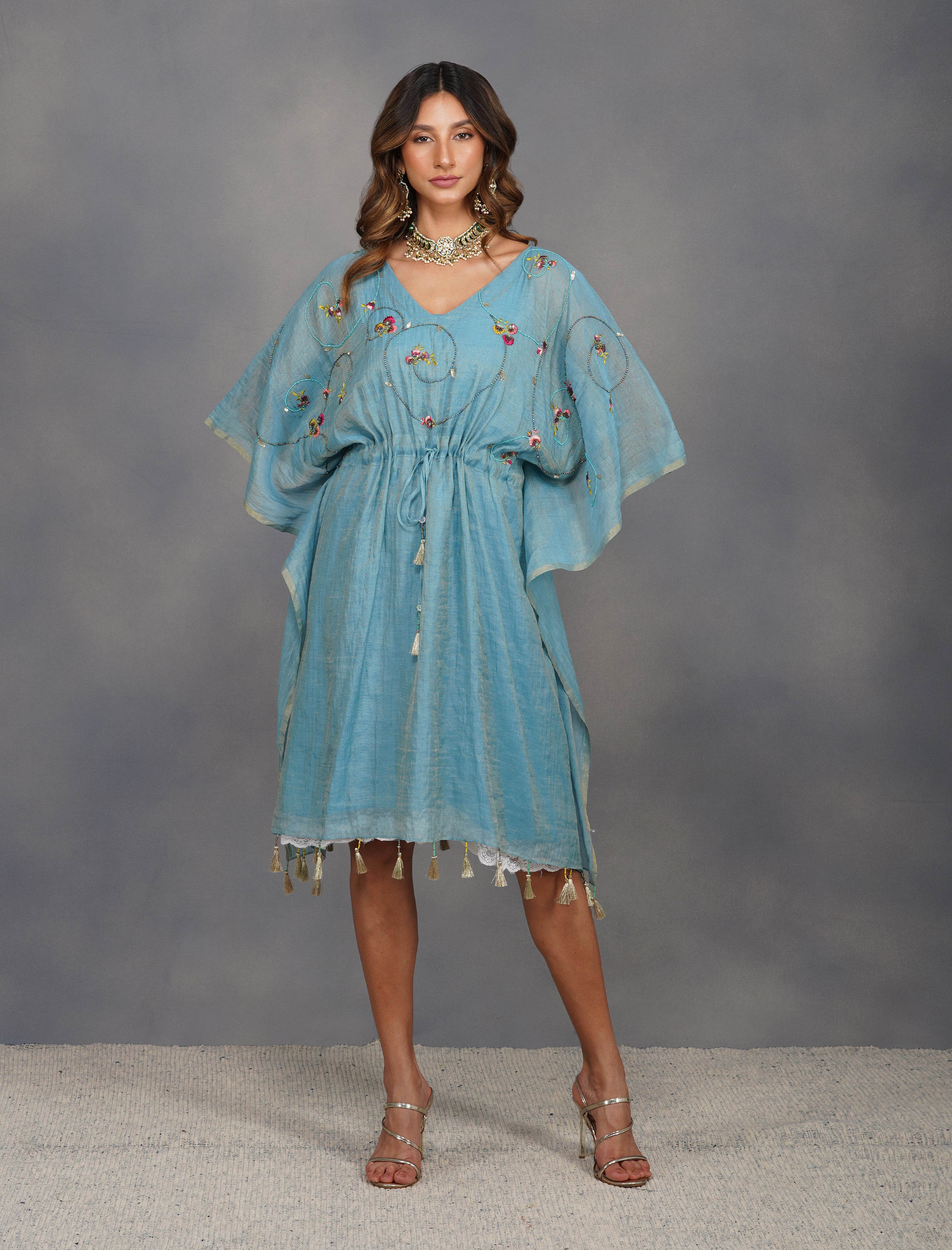 BAROQUE JARDIN KAFTAN DRESS