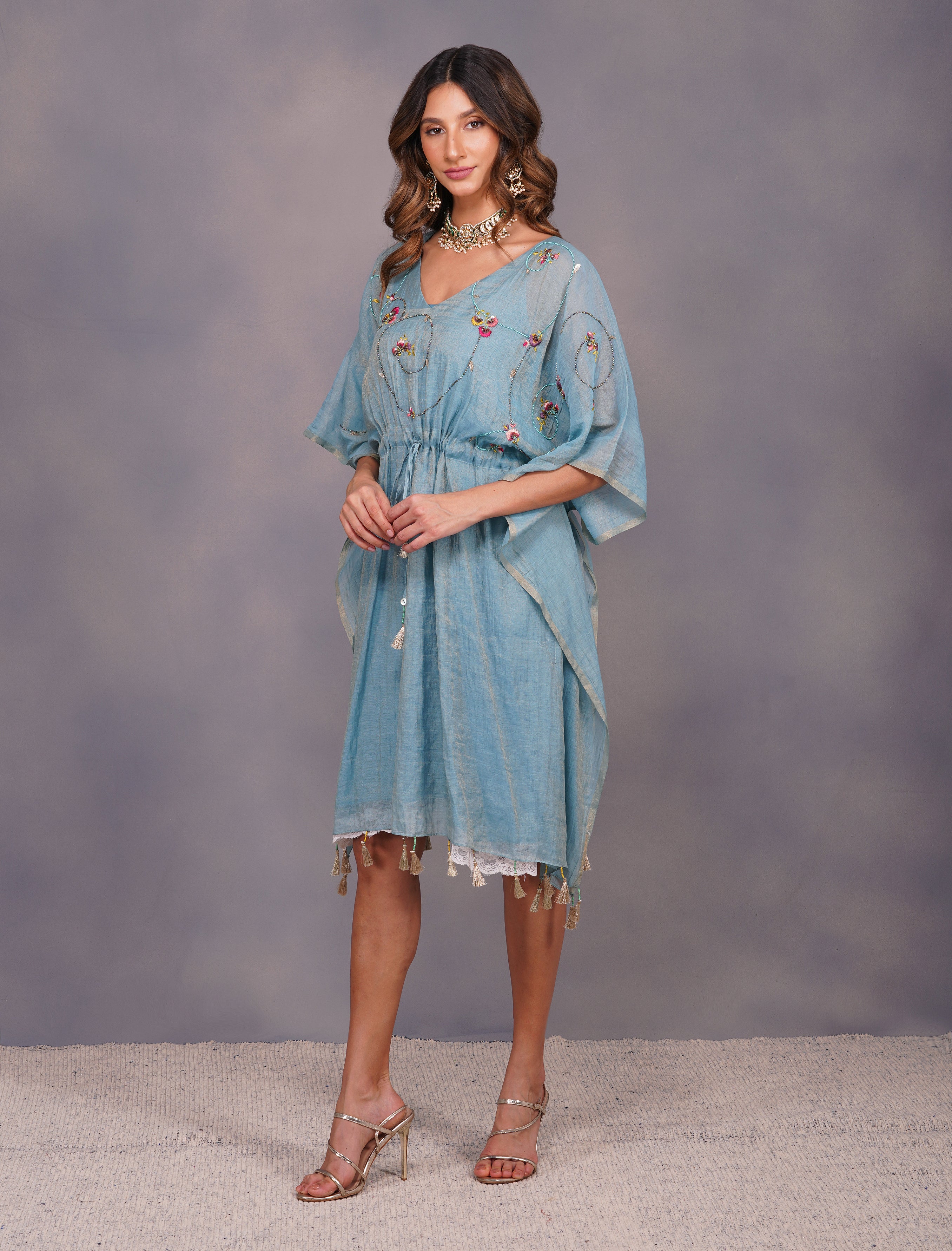 BAROQUE JARDIN KAFTAN DRESS