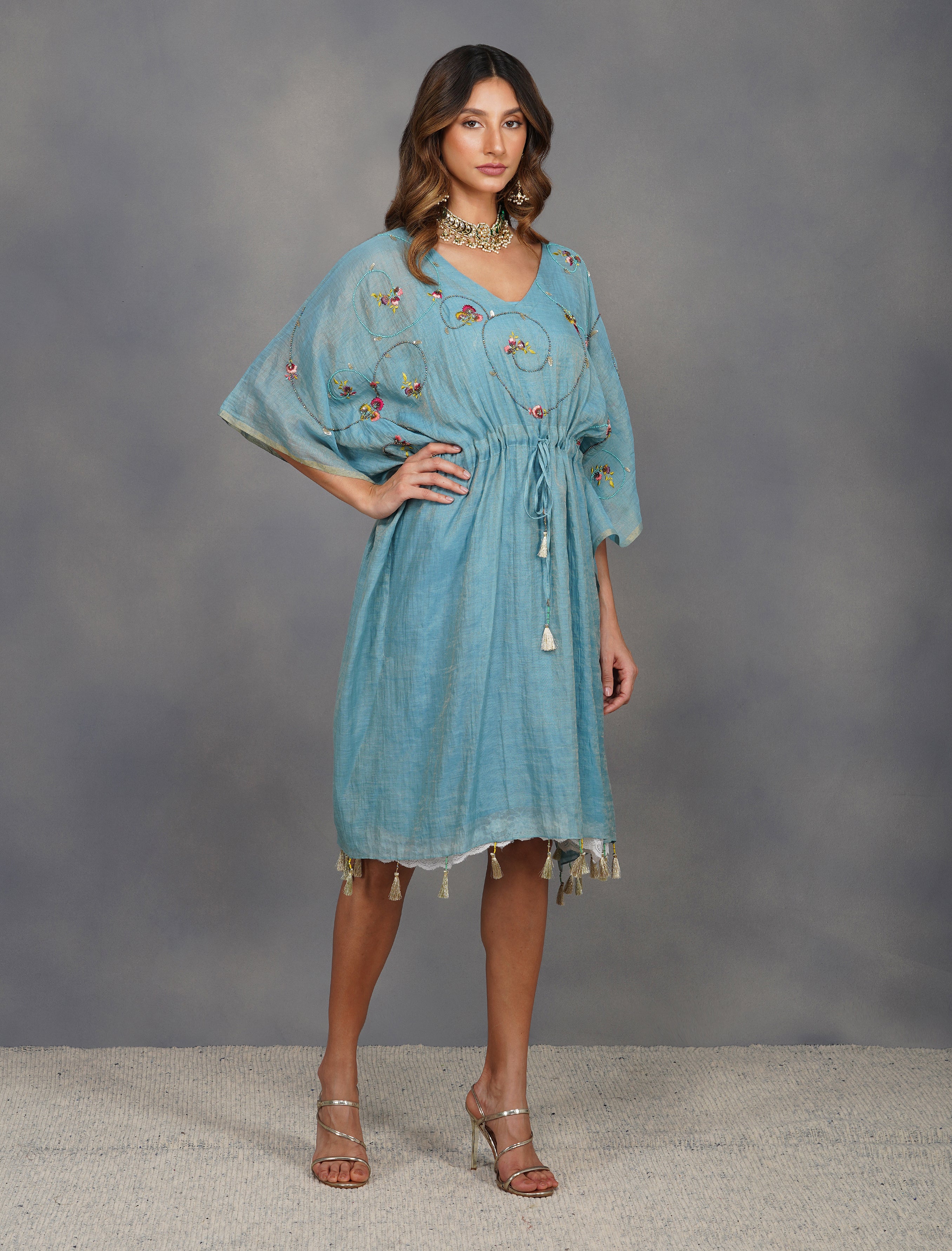 BAROQUE JARDIN KAFTAN DRESS