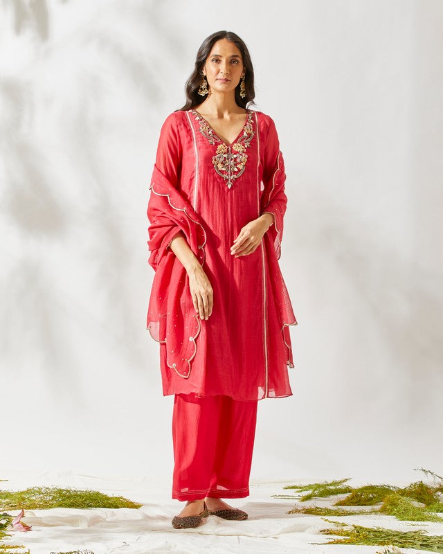 RED JARDIN SUIT