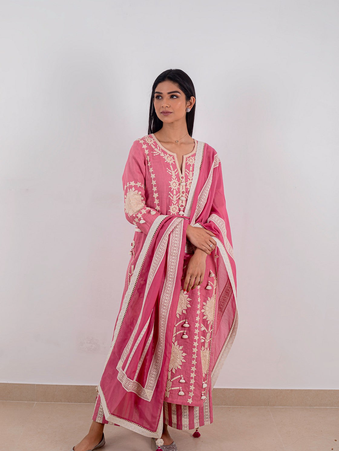 PINK LONG KURTA