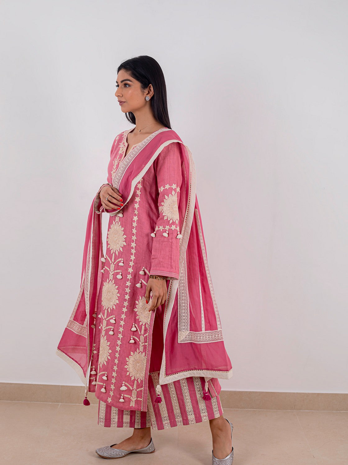 PINK LONG KURTA