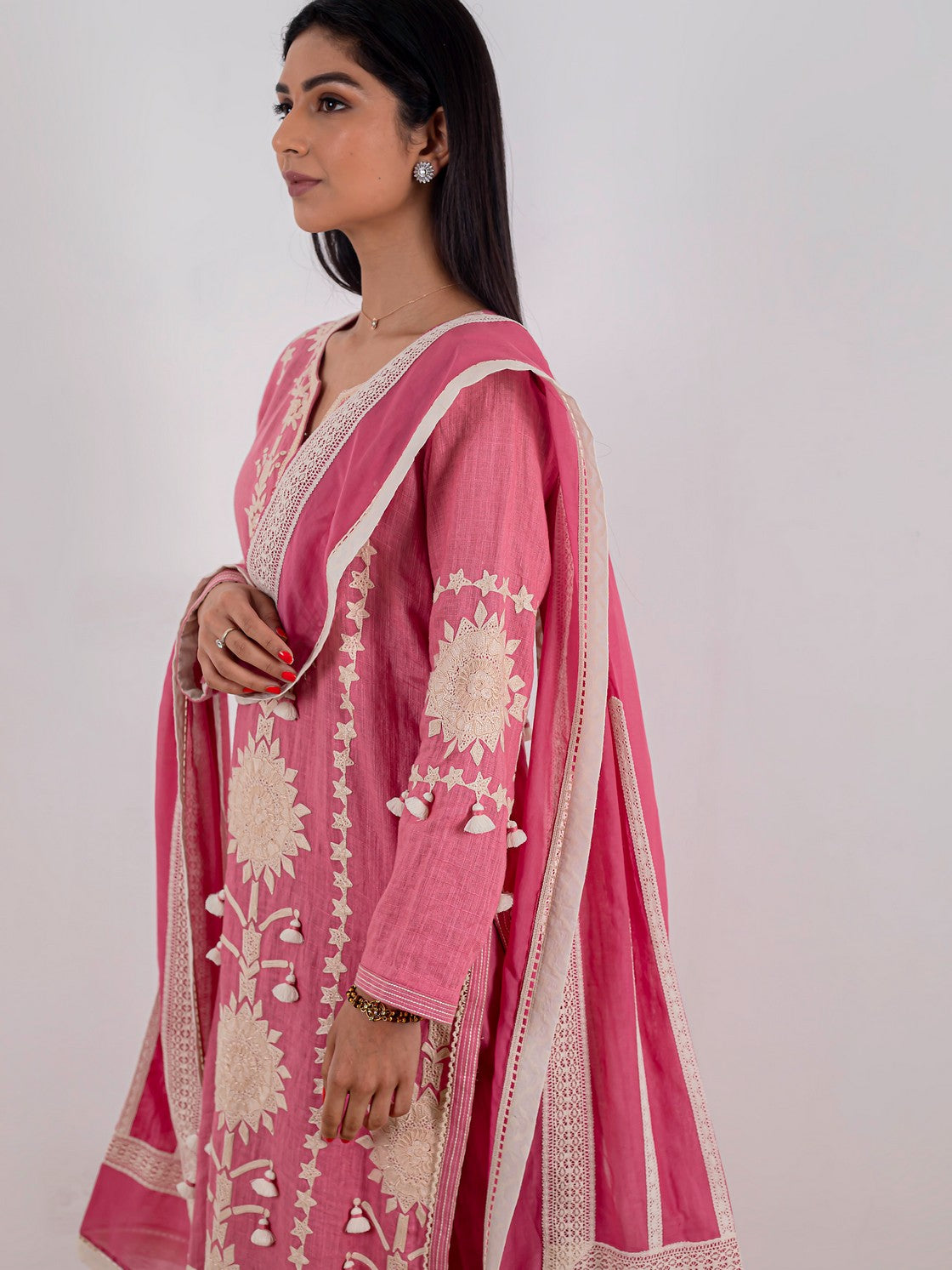 PINK LONG KURTA