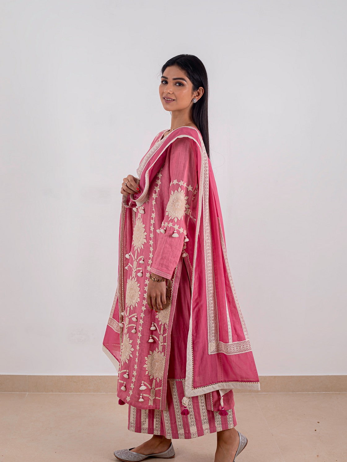 PINK LONG KURTA