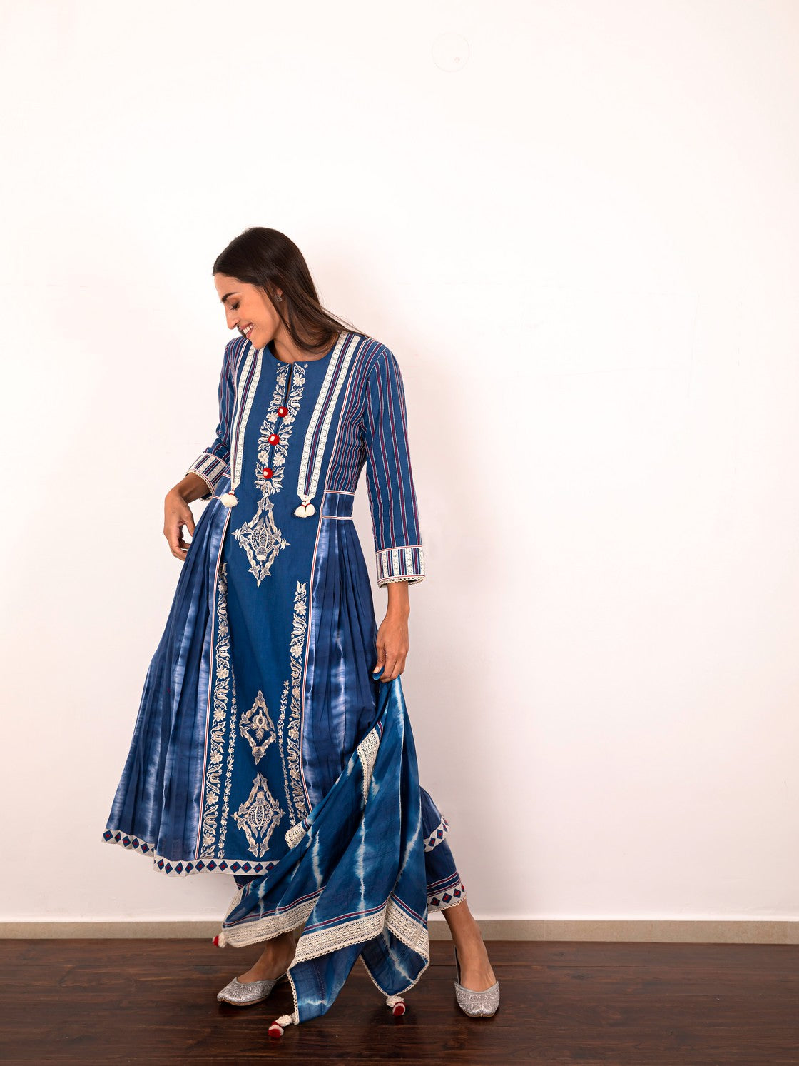 indigo long kurta