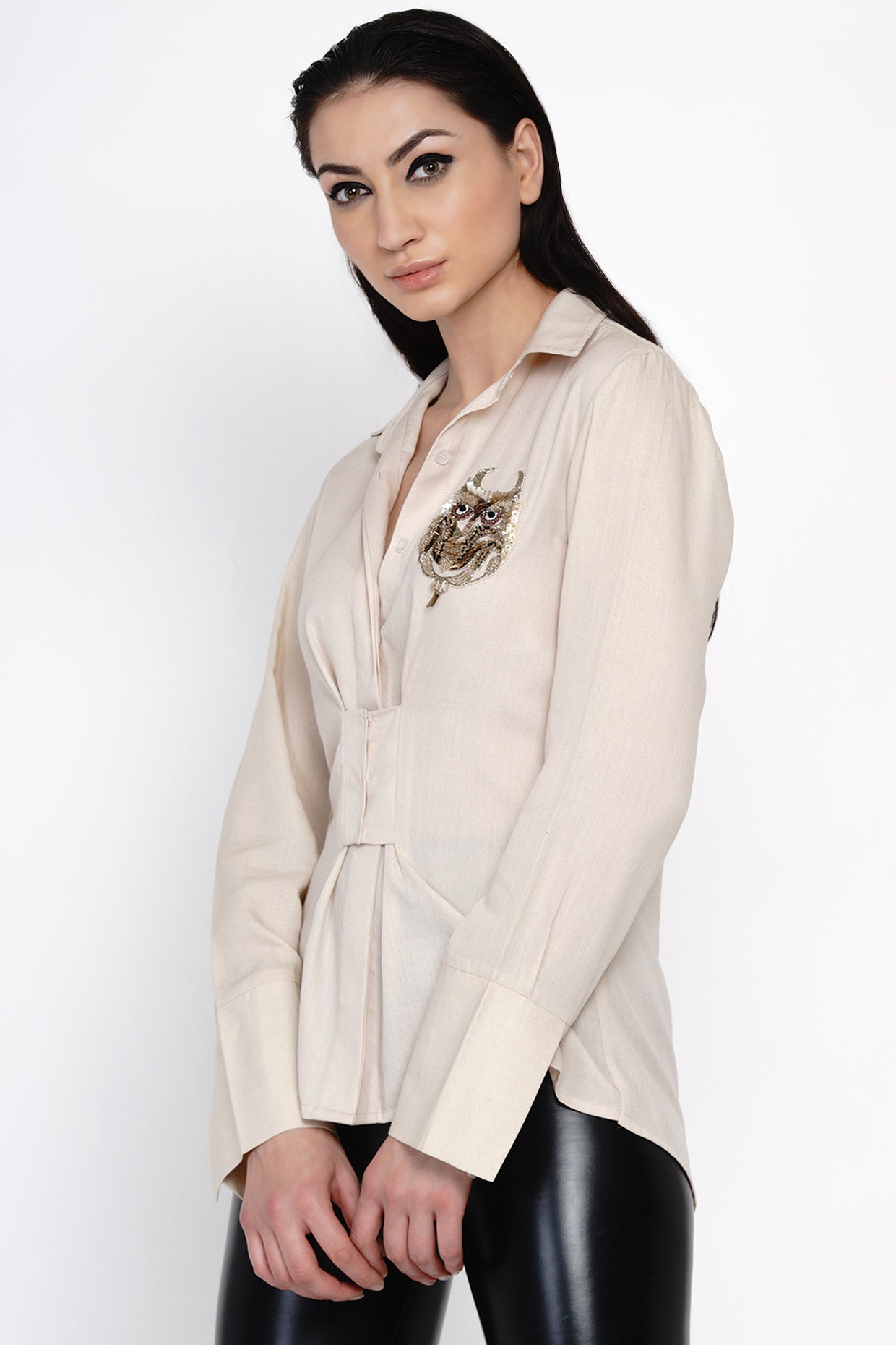 STACK SHIRT BEIGE