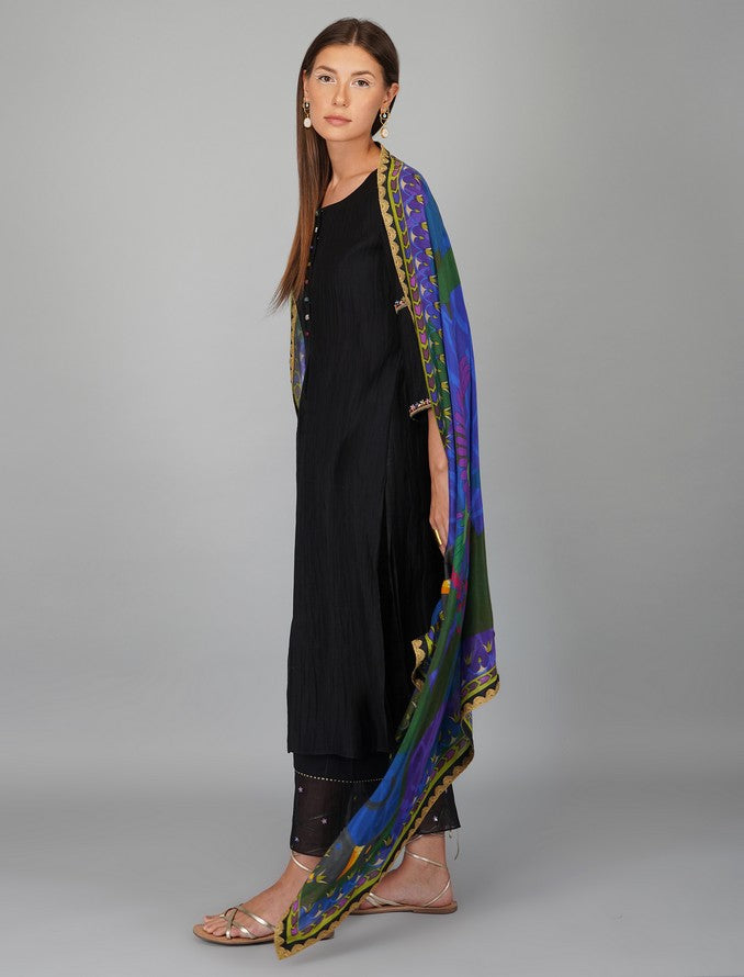 EGYPTIAN PRINT DUPATTA AND KURTA SET