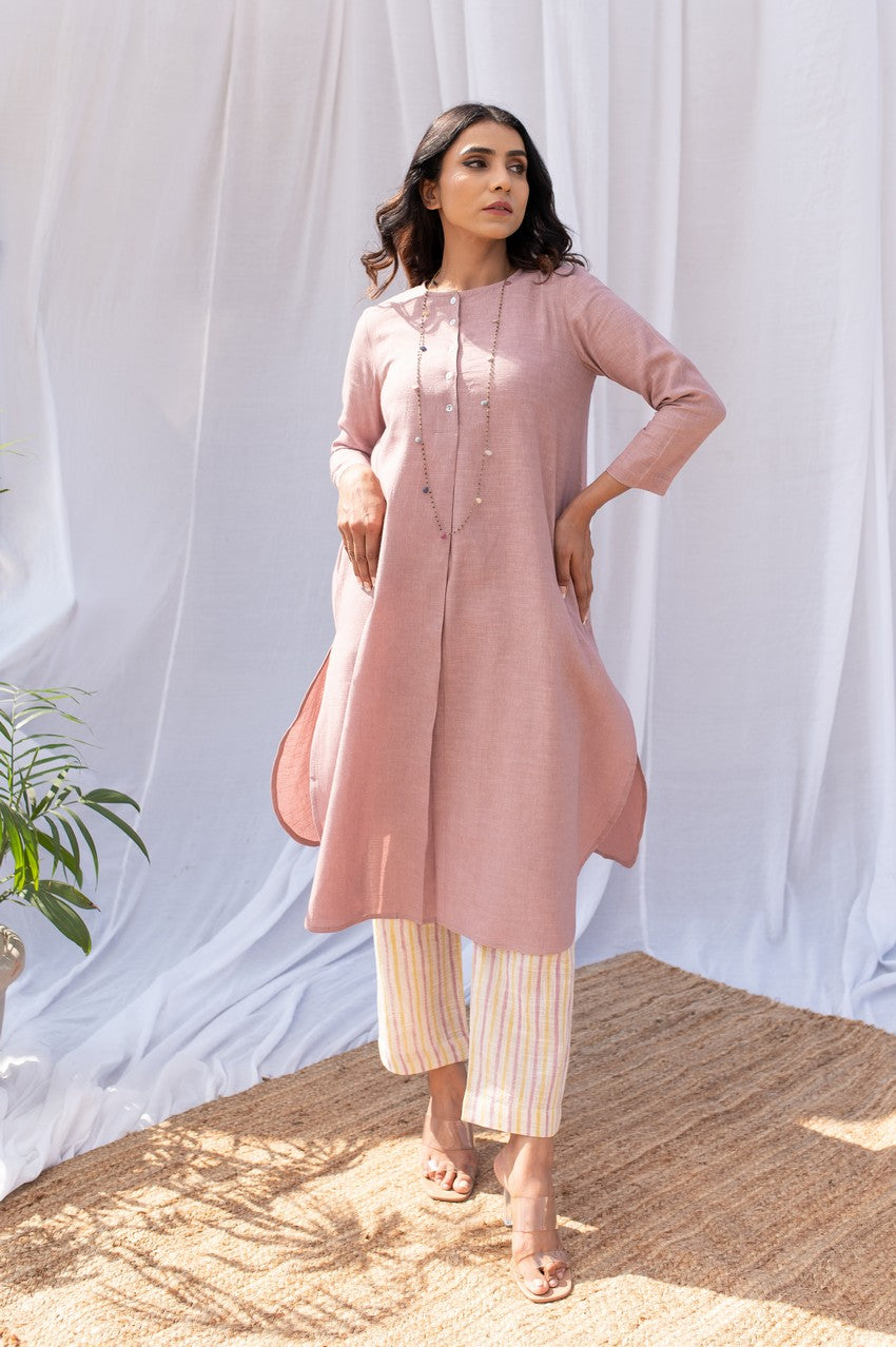 Dusty Pink Kurta Set