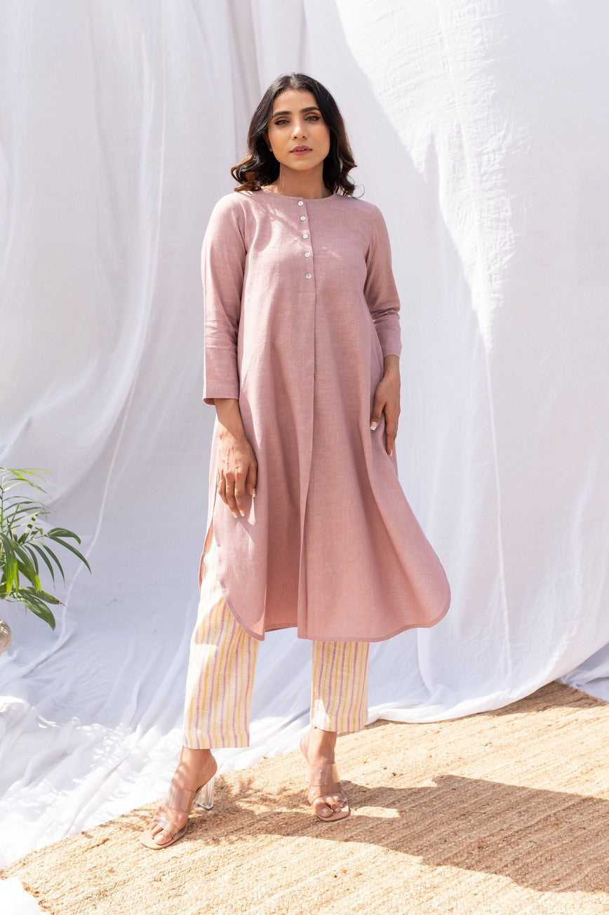 Dusty Pink Kurta Set