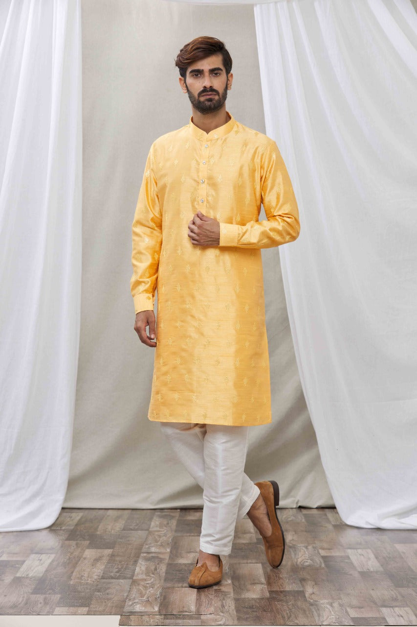 Mustard Yelow kurta set