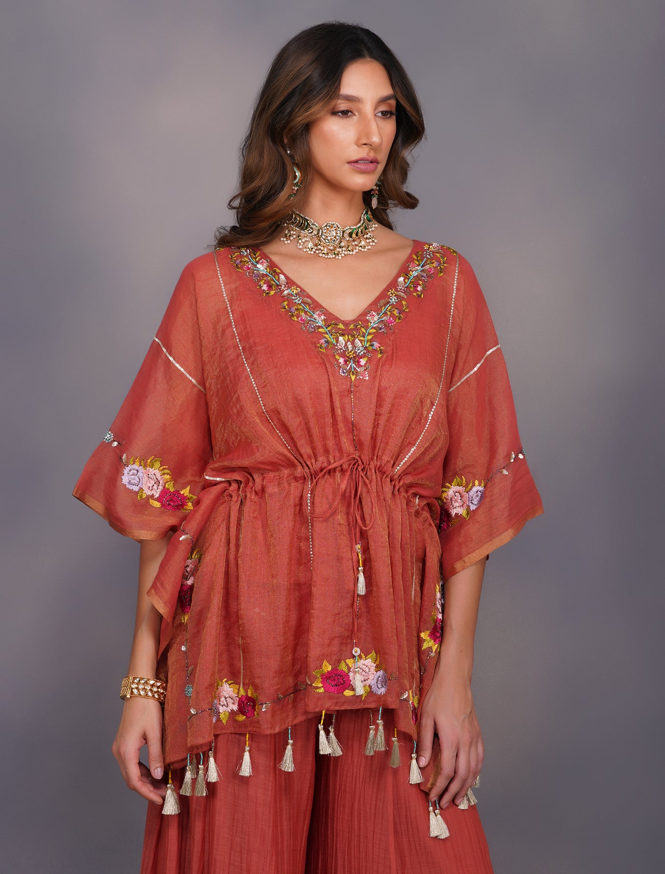 JARDIN GALAXIE KAFTAN SHARARA SET