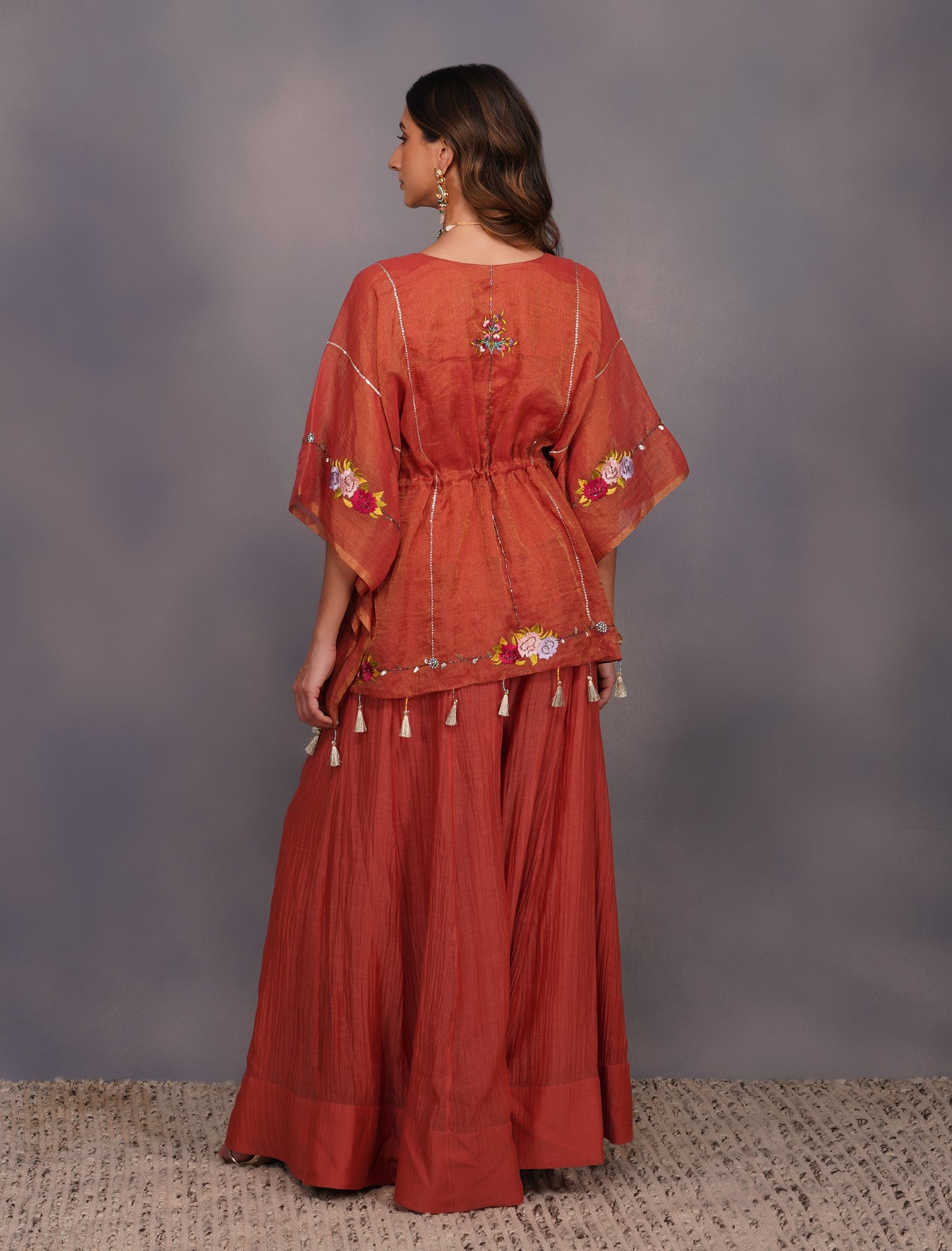 JARDIN GALAXIE KAFTAN SHARARA SET