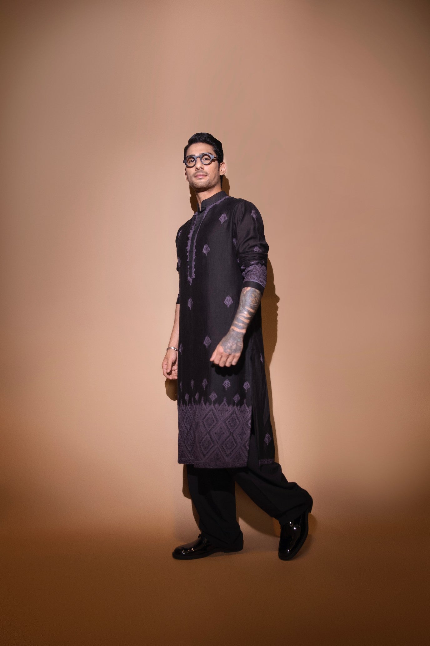 Black Kurta With Pants