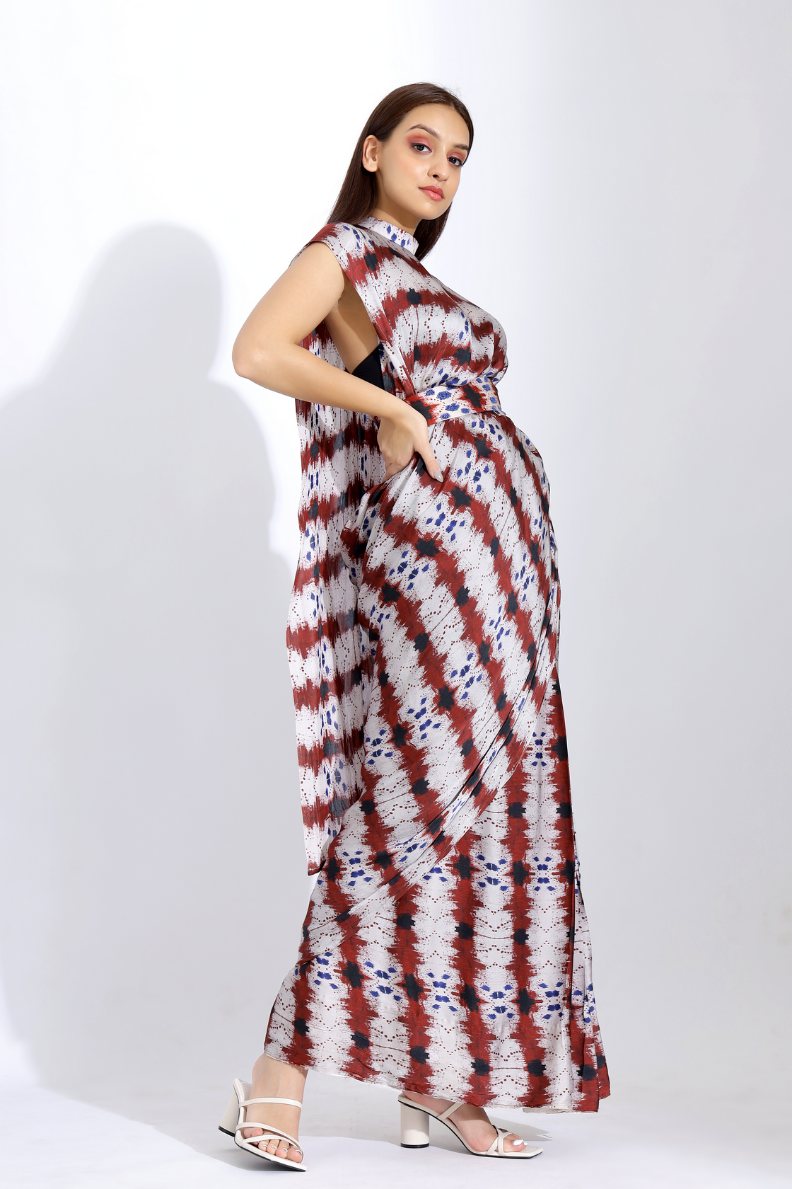 PRINTED PRE-STITCHED SAREE