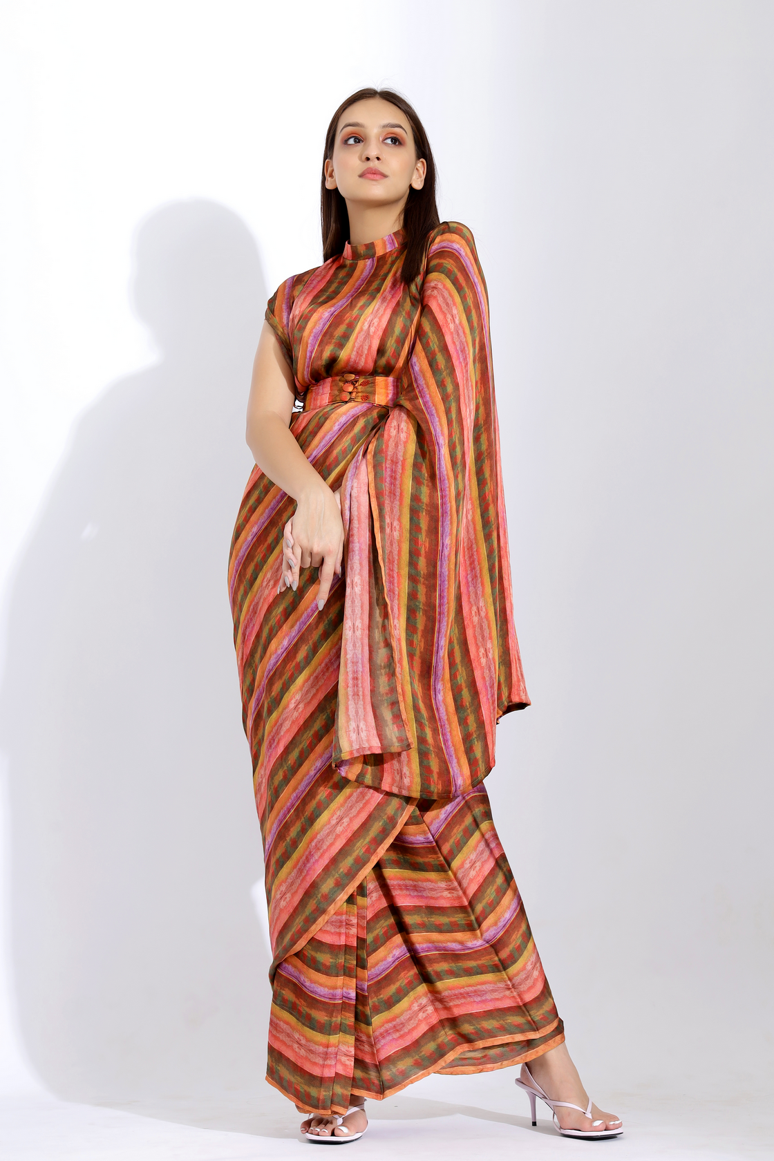 PRINTED PRE-STITCHED SAREE