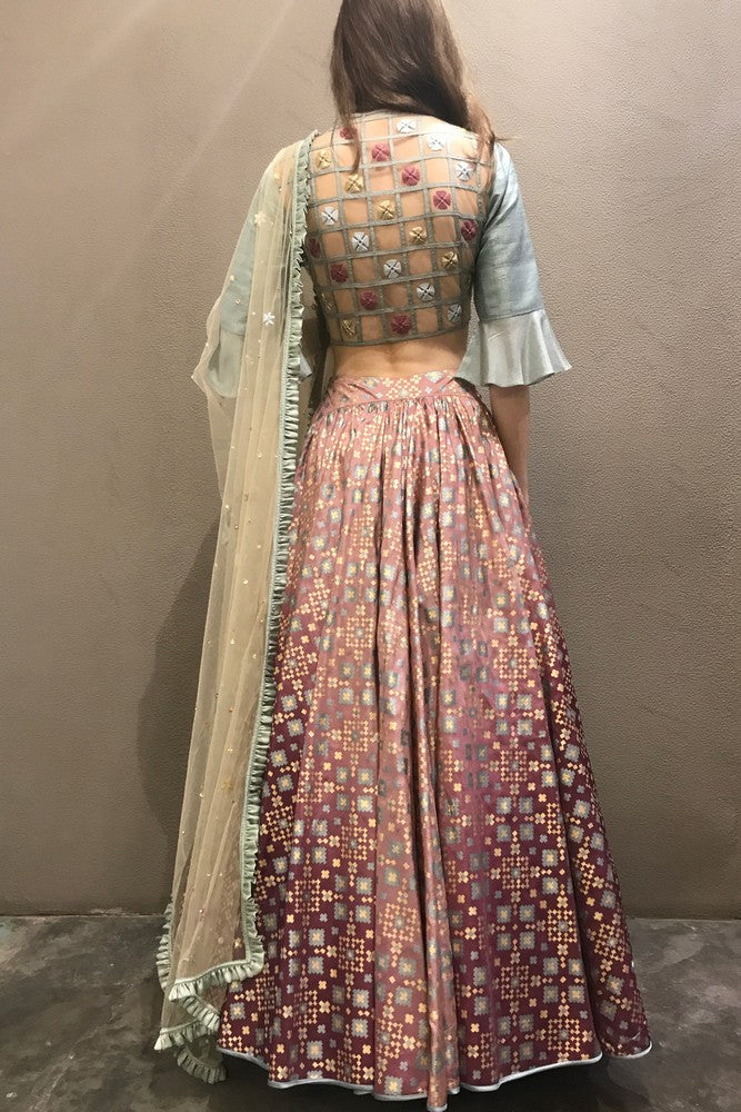 printed lehenga