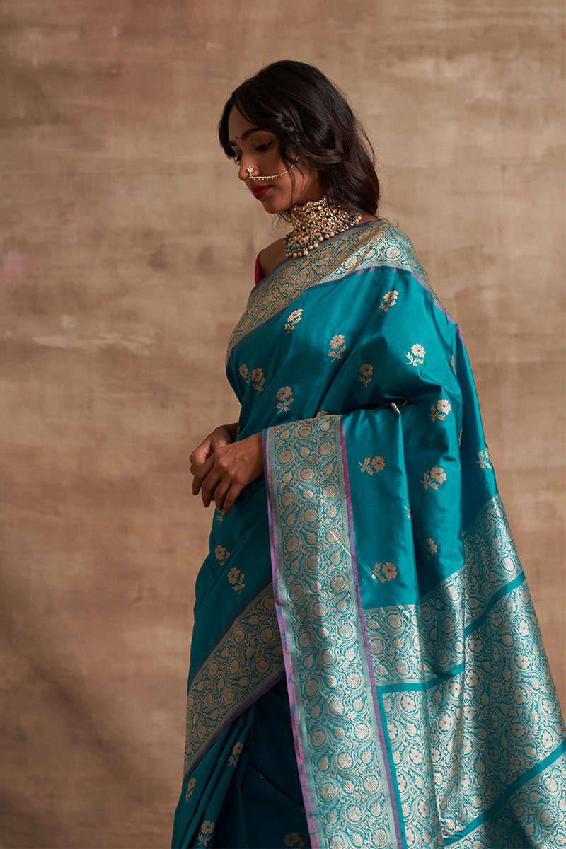 Buttedar Zari Pure Silk saree