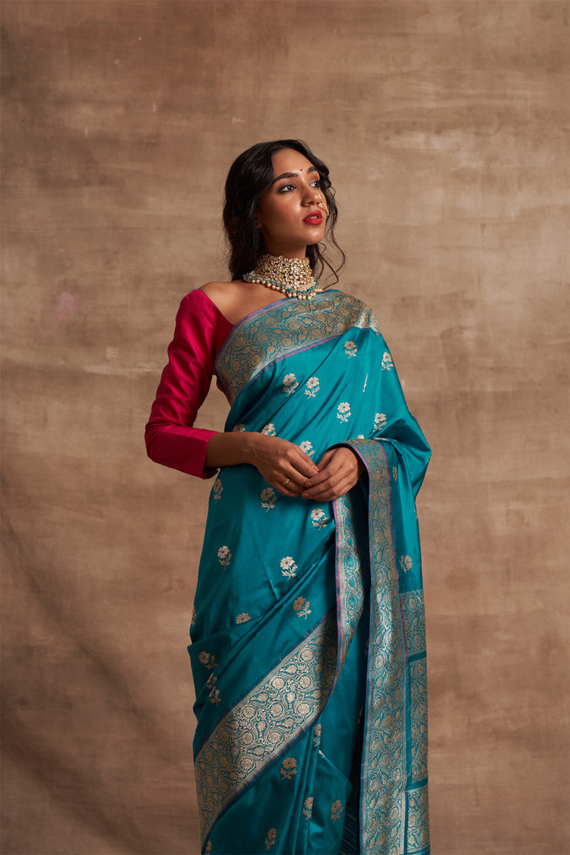 Buttedar Zari Pure Silk saree