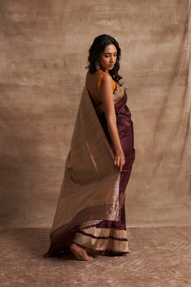 Geometric Zari Pure Silk saree