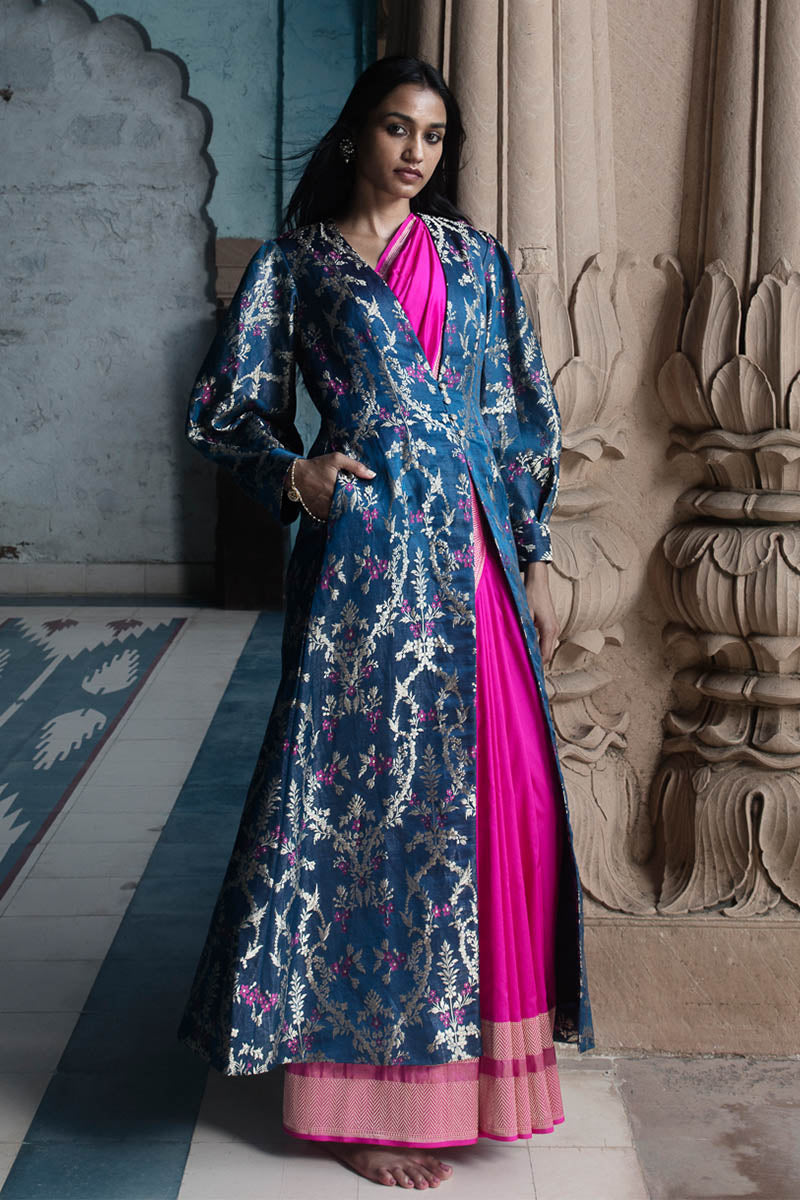 Brocade Zari Satin Benarasi Handloom Jacket