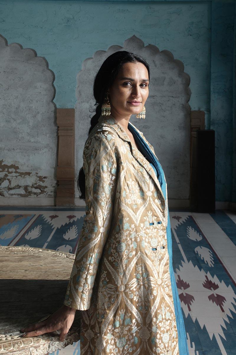 Brocade Zari Satin Benarasi Handloom Jacket