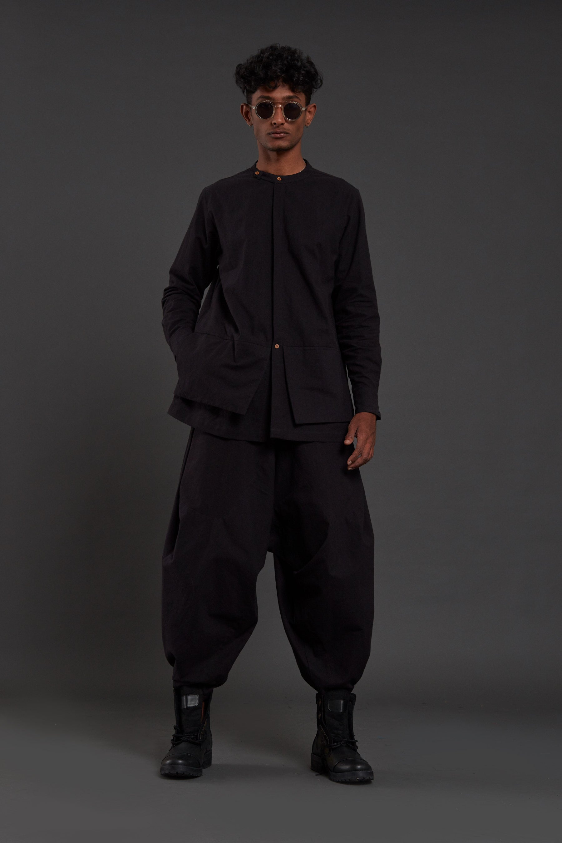 Black Pocket Baggy Set