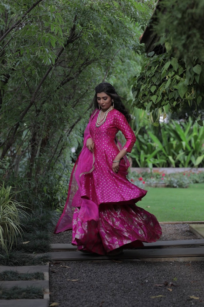 straight kurta gharara