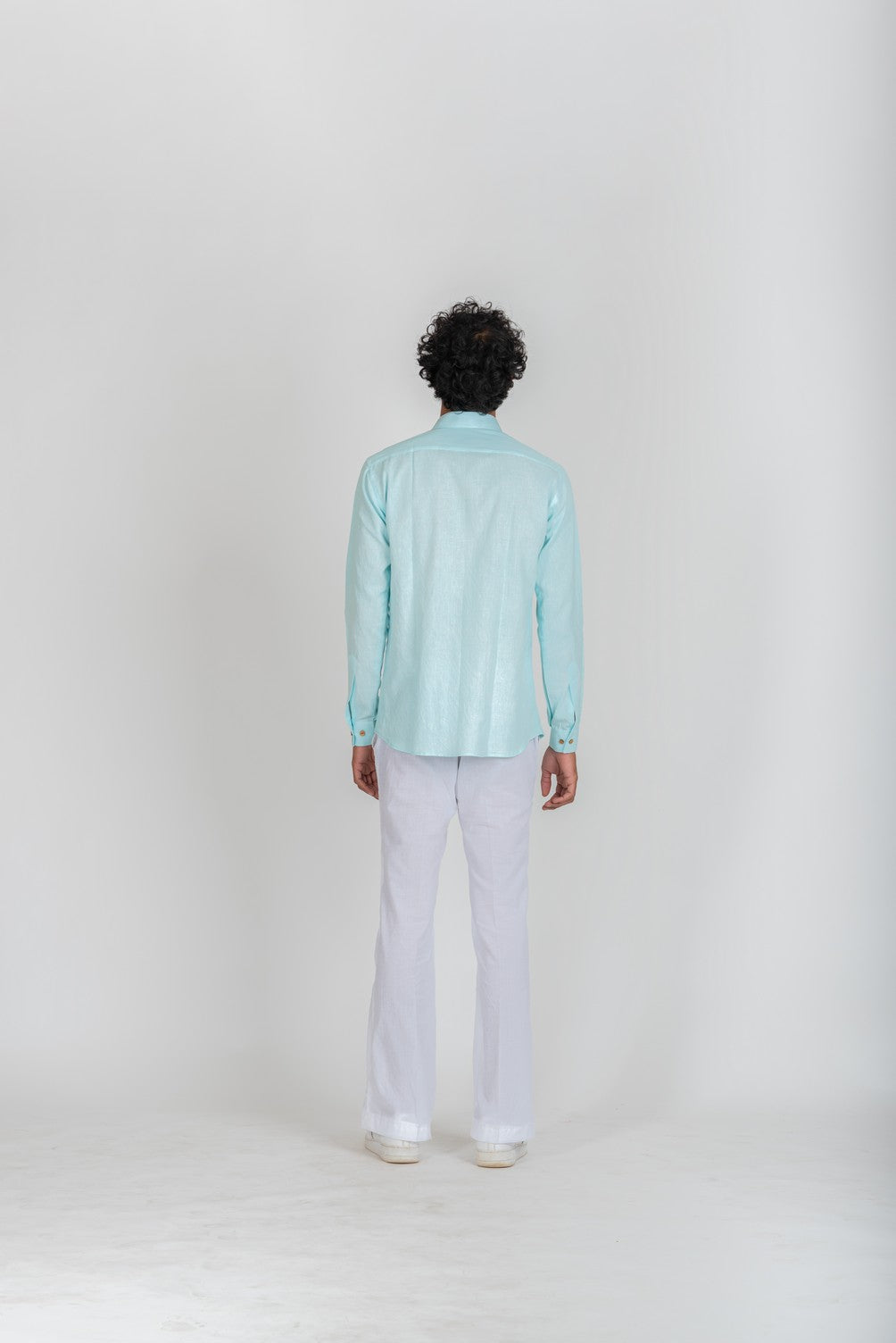 light blue designer shirt