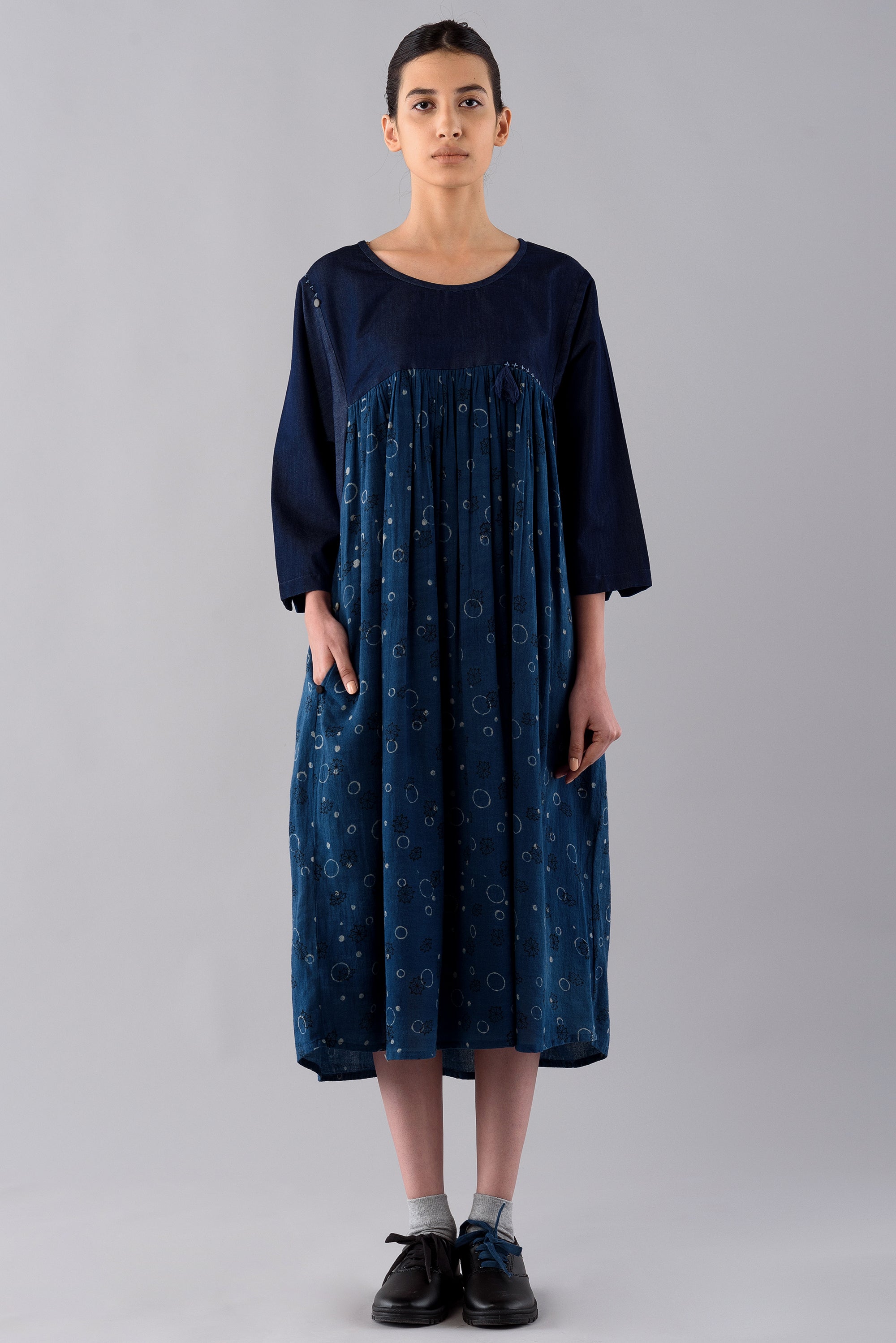 INDIGO TEMARI DRESS