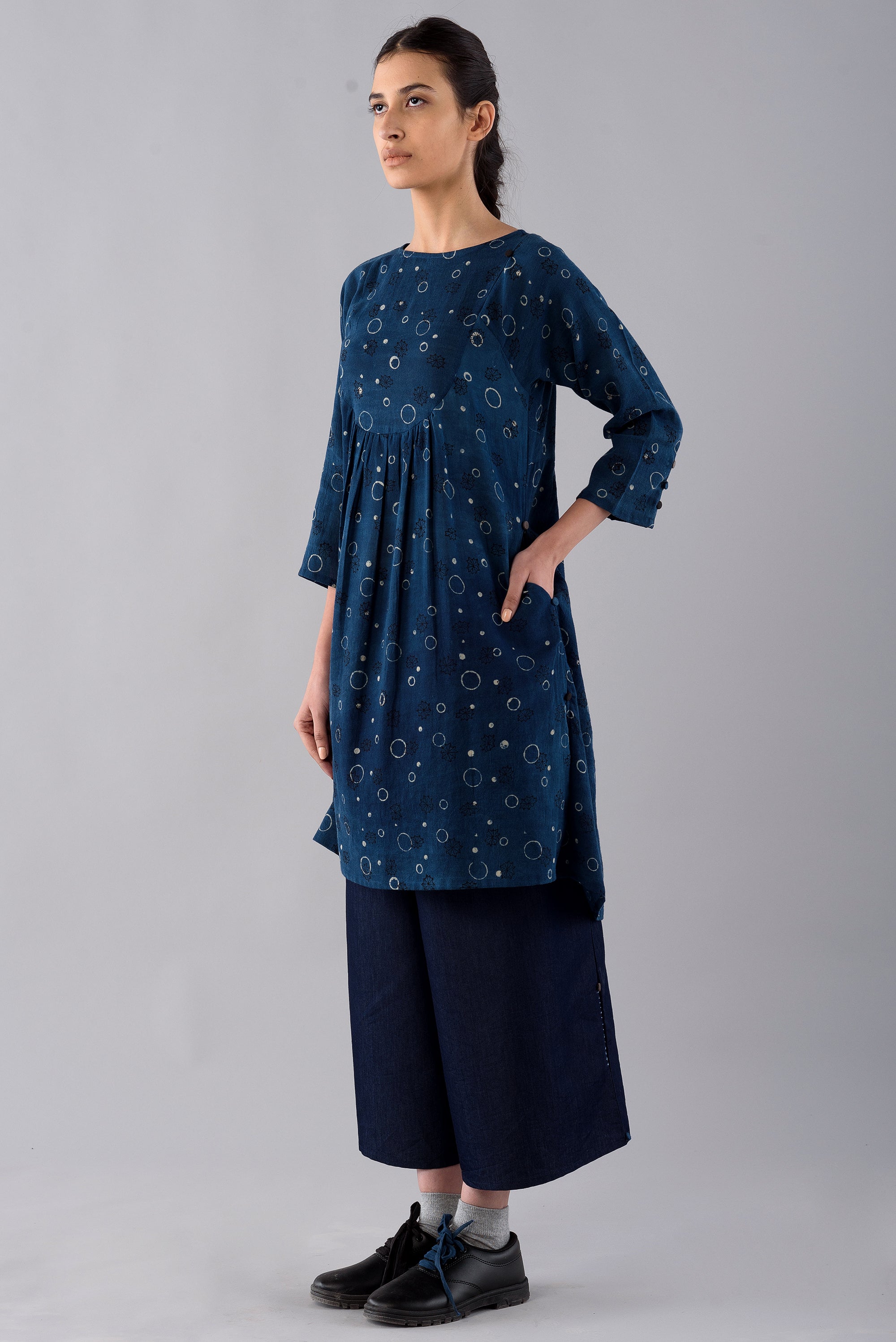 INDIGO TEMARI KURTA