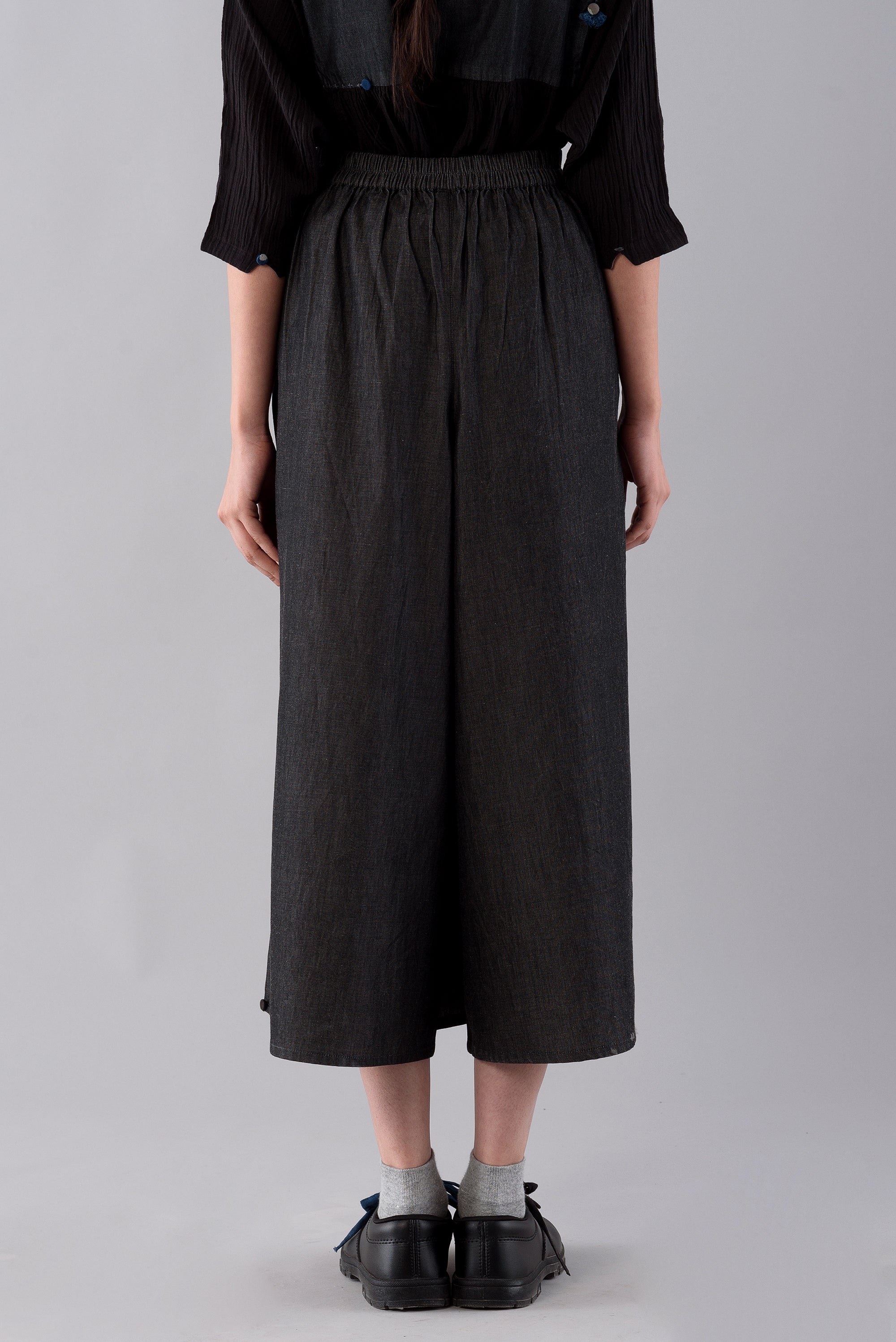 DENIM CHARCOAL CULOTTES