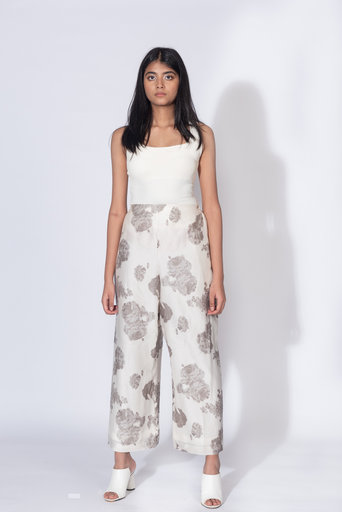 FLORAL HIGH WAIST PANTS