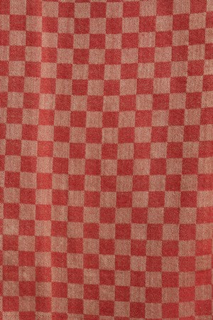 Cashmere fine wool, checkered design