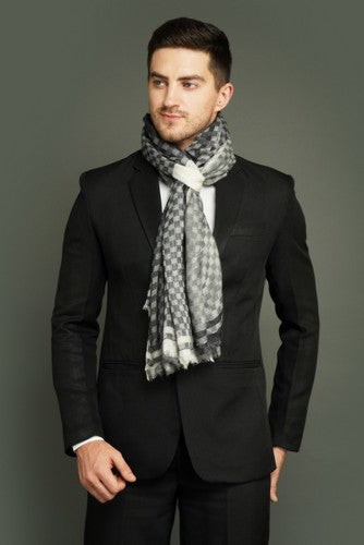 Cashmere fine wool,checkered design