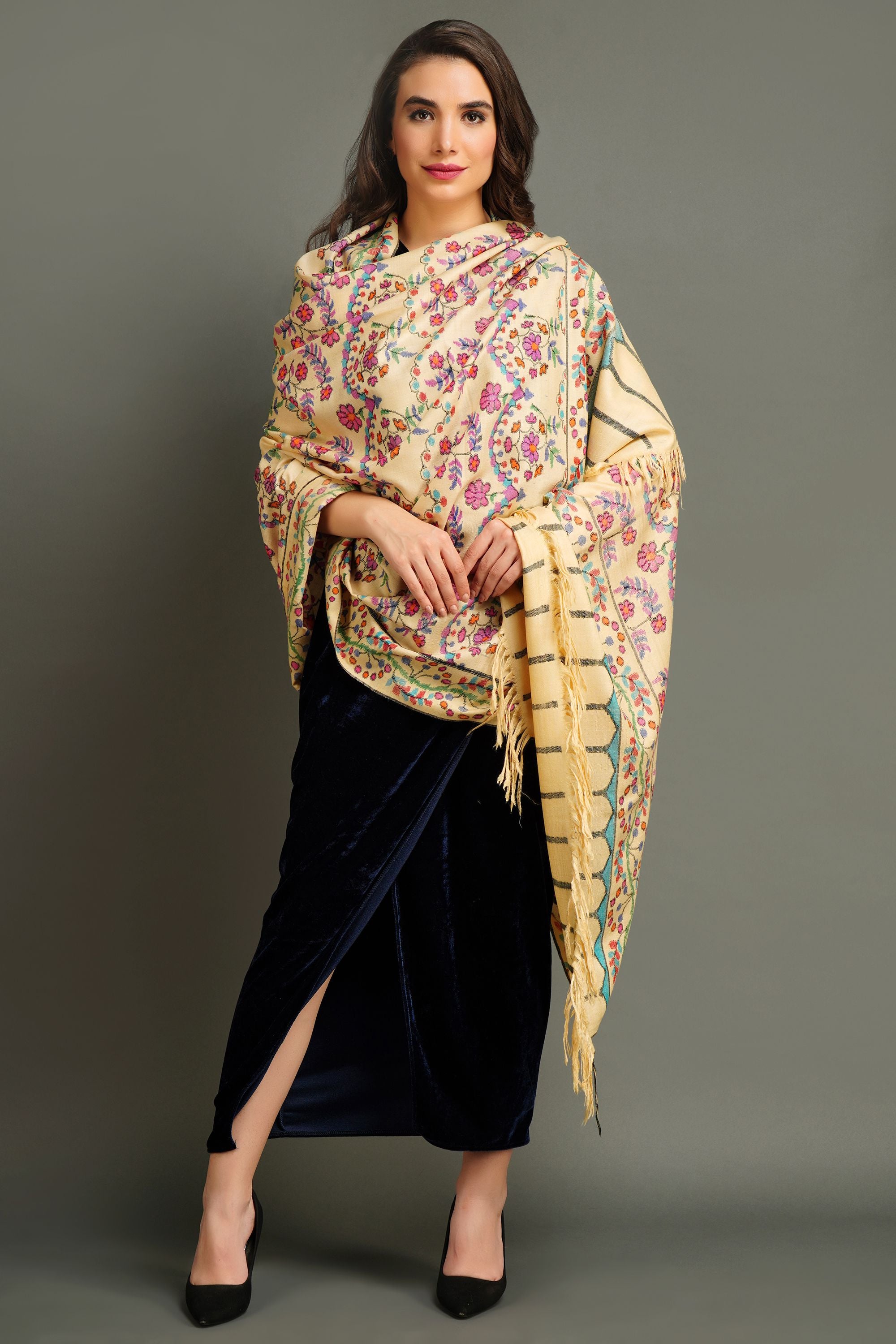 Your Highness' kani work shawl